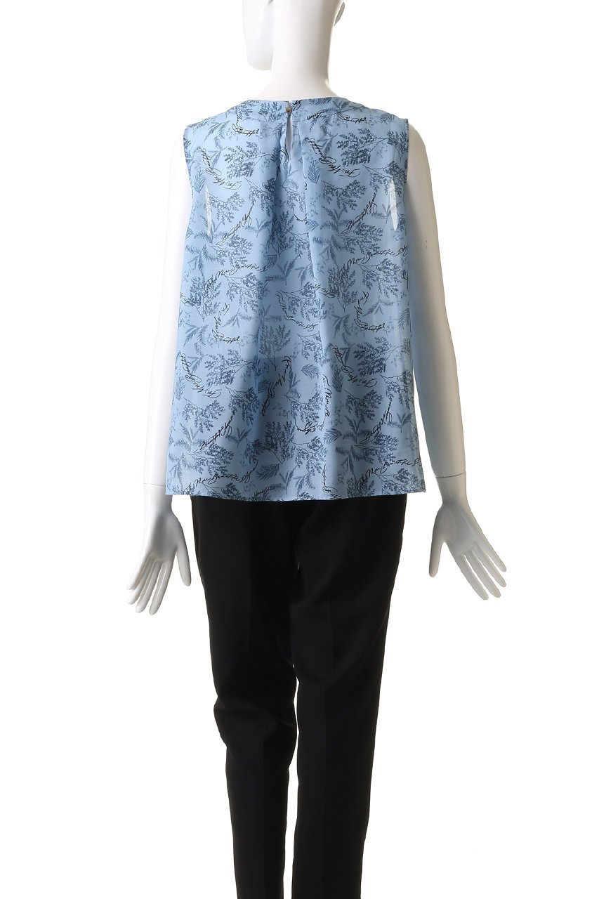 【アナイ/ANAYI】のリーフカリグラフィープリントタイブラウス 人気、トレンドファッション・服の通販 founy(ファニー) 　ファッション　Fashion　レディースファッション　Fashion for Women　トップス・カットソー　Cut & Sew Tops　キャミソール&ノースリーブ　Camisoles & Sleeveless Tops　シャツ・ブラウス・オフィスカジュアル　Elegant Blouses & Button-Ups　おすすめ　Recommended / Our Picks　コラボ　Collaboration, Collab　セットアップ　Set-Up, Coordinated Outfit　ノースリーブ　Sleeveless, No-Sleeve　プリント　Print, Printed Pattern　ボトム　Bottoms, Lower Wear　モチーフ　Motif, Design Theme　リーフ　Leaf, Botanical Leaf　other-4|ID: prp329100004917640 ipo3291000000036876237