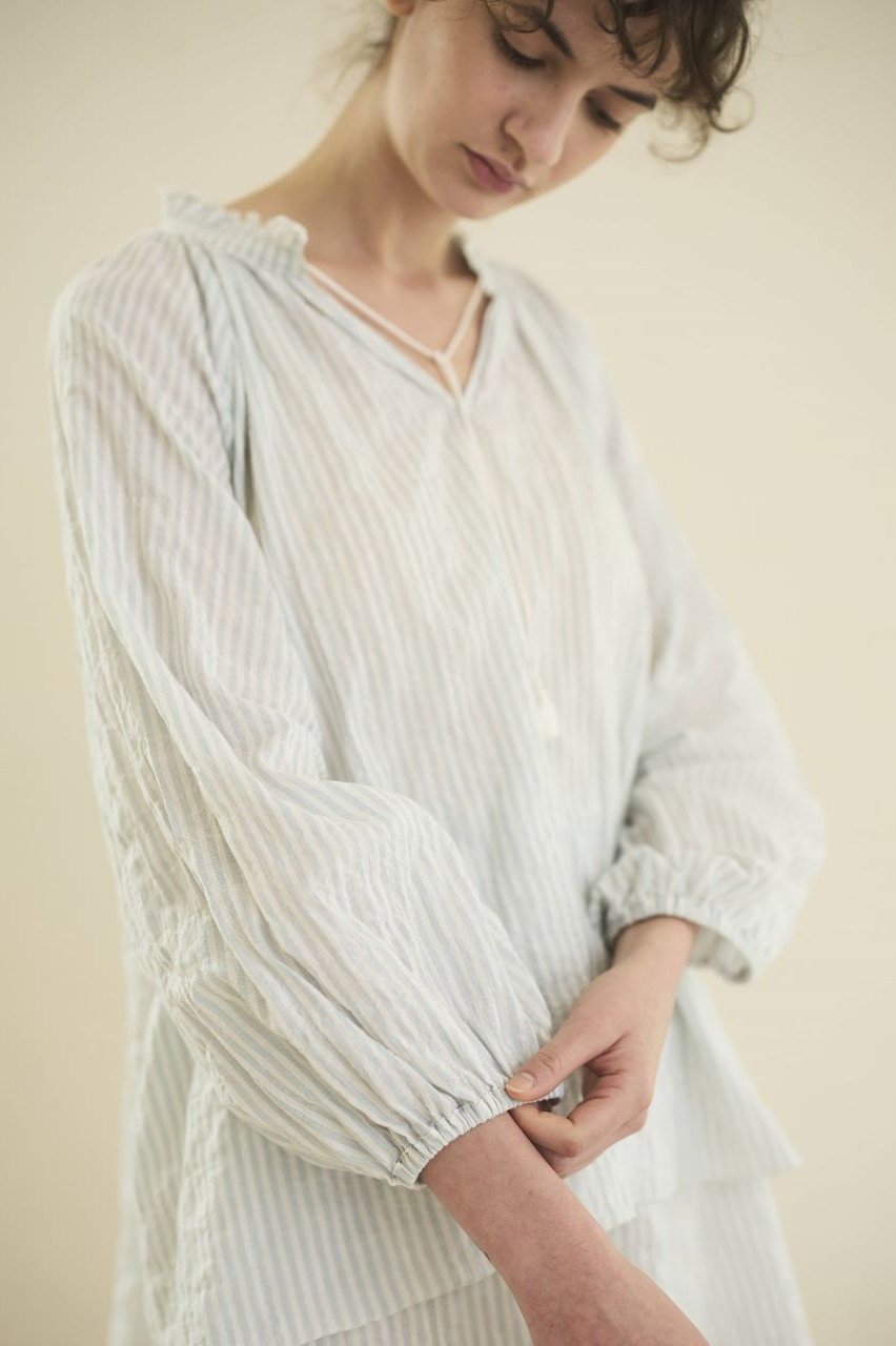 【ナナデコール/nanadecor】のユーカリストライプタッセルブラウス 人気、トレンドファッション・服の通販 founy(ファニー) ファッション Fashion レディースファッション Fashion for Women トップス・カットソー Cut & Sew Tops シャツ・ブラウス・オフィスカジュアル Elegant Blouses & Button-Ups サマー Summer, Summer Style ショート Short, Short Length ストライプ Stripe, Striped Pattern スリーブ Sleeve, Long Sleeve / Short Sleeve セットアップ Set-Up, Coordinated Outfit フェミニン Feminine, Girly ロング Long, Long-Length other-8|ID: prp329100004917644 ipo3291000000036876282