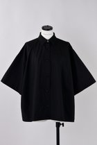 【ナゴンスタンス/nagonstans】のCO Ripstop ボリュームドレープSH/シャツ 人気、トレンドファッション・服の通販 founy(ファニー) ファッション Fashion レディースファッション Fashion for Women トップス・カットソー Cut & Sew Tops シャツ・ブラウス・オフィスカジュアル Elegant Blouses & Button-Ups エレガント 上品 Elegant ショート Short, Short Length スリーブ Sleeve, Long Sleeve / Short Sleeve パターン Pattern, Design Print フレア Flare, Flared リップ Lip, Lip Motif thumbnail Black|ID: prp329100004917652 ipo3291000000036876371