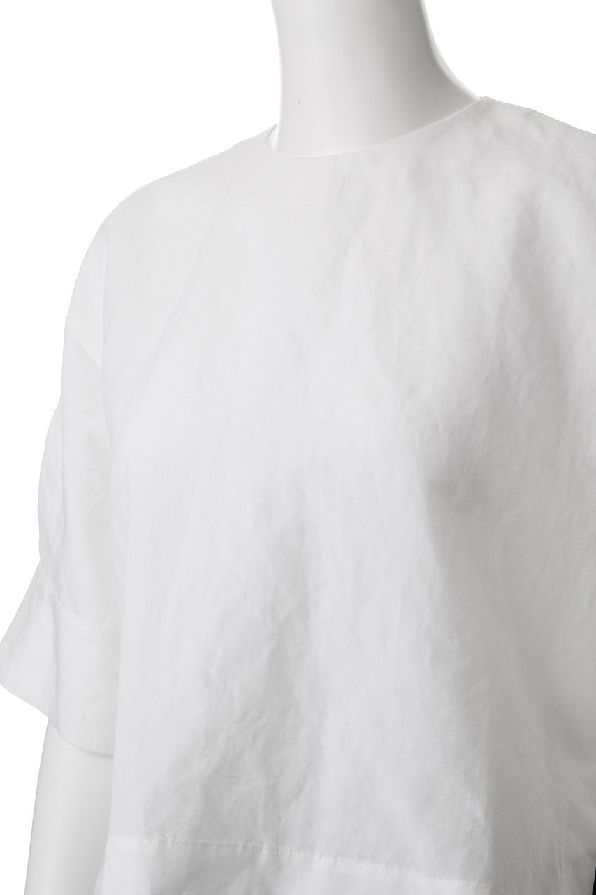 【オブリオ/AUBRIOT】のバックテール プルオーバートップ 人気、トレンドファッション・服の通販 founy(ファニー) 　ファッション　Fashion　レディースファッション　Fashion for Women　トップス・カットソー　Cut & Sew Tops　シャツ・ブラウス・オフィスカジュアル　Elegant Blouses & Button-Ups　カジュアルプルオーバー・ニットトップス　Pullovers & Knit Tops / Casual Pullovers　バッグ　Bags　イタリア　Italy　ショート　Short, Short Length　シルク　Silk, 100% Silk　スリーブ　Sleeve, Long Sleeve / Short Sleeve　フォルム　Silhouette, Form　モダン　Modern, Contemporary　リネン　Linen, Linen Fabric　ヴィンテージ　Vintage Style　エレガント 上品　Elegant　other-5|ID: prp329100004917658 ipo3291000000036876418