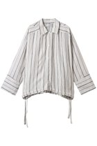 【マリリンムーン/MARILYN MOON】の【WALANCE】カディリネンシャツ 人気、トレンドファッション・服の通販 founy(ファニー) ファッション Fashion レディースファッション Fashion for Women トップス・カットソー Cut & Sew Tops シャツ・ブラウス・オフィスカジュアル Elegant Blouses & Button-Ups ストリング String, Drawstring スリーブ Sleeve, Long Sleeve / Short Sleeve パジャマ Pajamas, Sleepwear ブルゾン Blouson, Bomber Jacket リネン Linen, Linen Fabric ロング Long, Long-Length 羽織 Haori, Light Jacket thumbnail オフホワイト×スミブラック|ID: prp329100004917660 ipo3291000000036876433