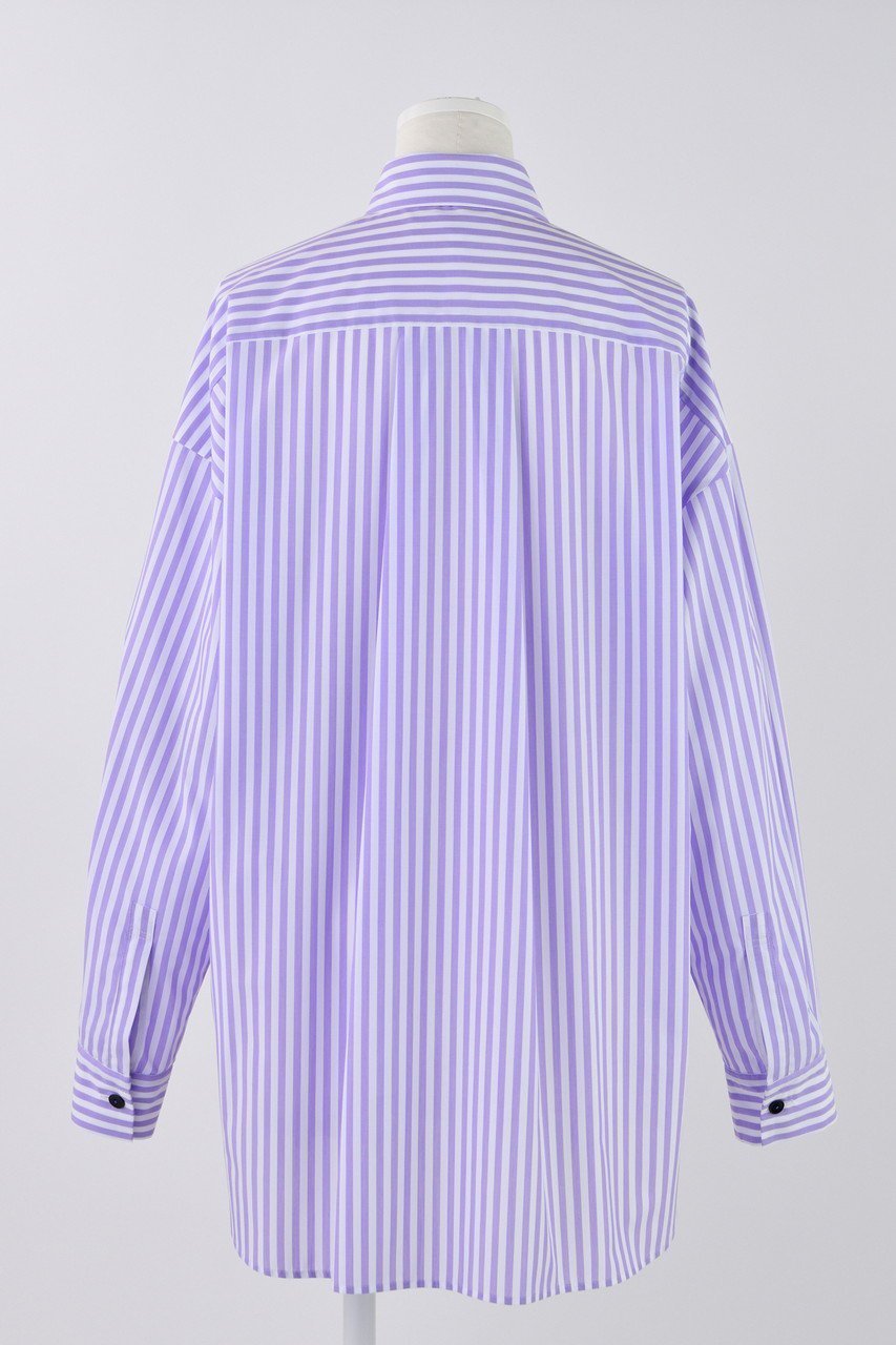 【エンフォルド/ENFOLD】のPE/RYストライプ アップリケSH/シャツ 人気、トレンドファッション・服の通販 founy(ファニー) 　ファッション　Fashion　レディースファッション　Fashion for Women　トップス・カットソー　Cut & Sew Tops　シャツ・ブラウス・オフィスカジュアル　Elegant Blouses & Button-Ups　おすすめ　Recommended / Our Picks　ストライプ　Stripe, Striped Pattern　スリーブ　Sleeve, Long Sleeve / Short Sleeve　ベスト　Vest, Waistcoat　ロング　Long, Long-Length　other-3|ID: prp329100004917696 ipo3291000000036876746