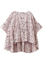 【ミズイロ インド/mizuiro ind】のprint wide gather P/O プルオーバー pink|ID: prp329100004917714 ipo3291000000036876900