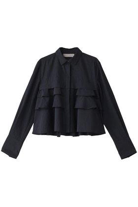 【マリリンムーン/MARILYN MOON】のレイヤードラッフルブラウス 人気、トレンドファッション・服の通販 founy(ファニー) ファッション Fashion レディースファッション Fashion for Women トップス・カットソー Cut & Sew Tops シャツ・ブラウス・オフィスカジュアル Elegant Blouses & Button-Ups おすすめ Recommended / Our Picks カフス Cuff Design コンパクト Compact, Small Size スリーブ Sleeve, Long Sleeve / Short Sleeve デニム Denim, Jeans Material バランス Balance, Style Balance フリル Frill, Ruffle フレア Flare, Flared ラッフル Ruffle, Frill ロング Long, Long-Length ワイド Wide, Wide Fit 台形 A-Line, Trapezoid Shape 新作・新入荷 New Arrivals / New In |ID:prp329100004917726