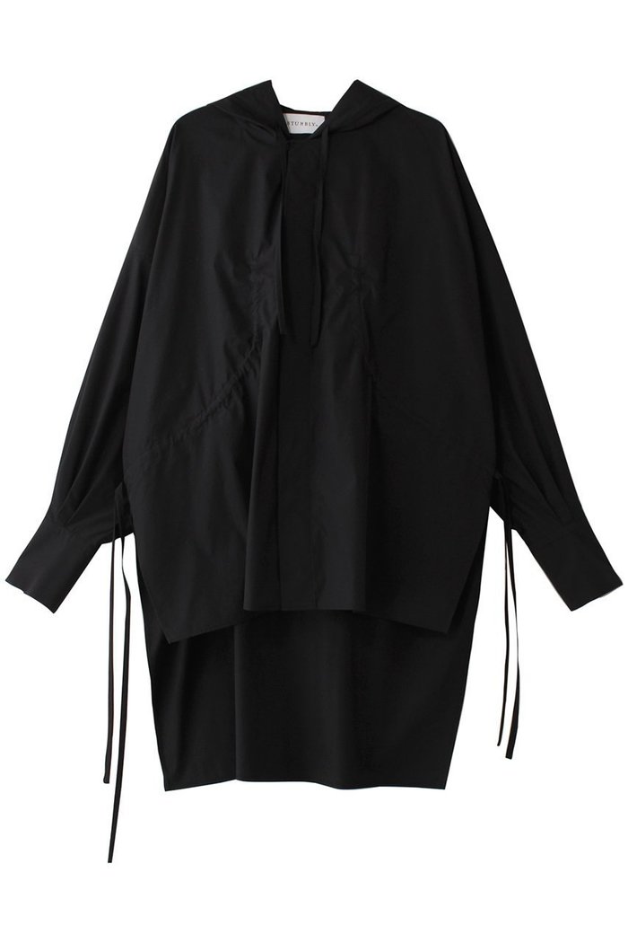 【ヒューエルミュージアム/hueLe Museum】の【STUMBLY】Hooded Big Silhouette Shirt インテリア・キッズ・メンズ・レディースファッション・服の通販 founy(ファニー) https://founy.com/ ファッション Fashion レディースファッション Fashion for Women トップス・カットソー Cut & Sew Tops シャツ・ブラウス・オフィスカジュアル Elegant Blouses & Button-Ups シンプル Simple, Minimal スリーブ Sleeve, Long Sleeve / Short Sleeve フォルム Silhouette, Form リボン Ribbon, Bow ロング Long, Long-Length |ID: prp329100004917739 ipo3291000000036877089