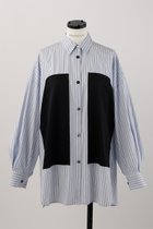 【ナゴンスタンス/nagonstans】の80 Stripe バイカラーPKT SH/シャツ Water|ID: prp329100004917762 ipo3291000000036877323