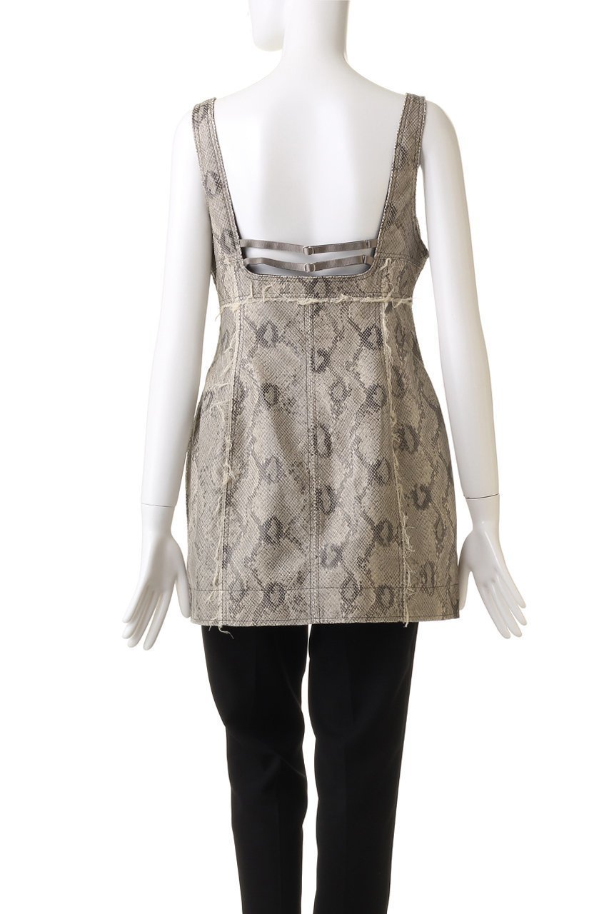 【メゾンスペシャル/MAISON SPECIAL】のfaux Leather Python Front Zip Tops/フェイクレザーパイソンフロントジップトップス 人気、トレンドファッション・服の通販 founy(ファニー) 　ファッション　Fashion　レディースファッション　Fashion for Women　トップス・カットソー　Cut & Sew Tops　シャツ・ブラウス・オフィスカジュアル　Elegant Blouses & Button-Ups　コルセット　Corset, Bustier　スリーブ　Sleeve, Long Sleeve / Short Sleeve　セットアップ　Set-Up, Coordinated Outfit　パイソン　Python, Snakeskin Pattern　フェイクレザー　Faux Leather, PU Leather　無地　Plain, Solid Color　ロング　Long, Long-Length　other-4|ID: prp329100004917779 ipo3291000000036877550