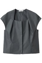 【エブール/ebure】のコットンシャンブレーツイル デザインブラウス 人気、トレンドファッション・服の通販 founy(ファニー) ファッション Fashion レディースファッション Fashion for Women トップス・カットソー Cut & Sew Tops シャツ・ブラウス・オフィスカジュアル Elegant Blouses & Button-Ups クラシカル Classical, Vintage-Inspired クラシック Classic, Timeless Style ショート Short, Short Length ショール Shawl, Wrap スリーブ Sleeve, Long Sleeve / Short Sleeve セットアップ Set-Up, Coordinated Outfit thumbnail グレー|ID: prp329100004917786 ipo3291000000036877654