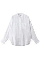 【ティアラ/Tiara】のリネンバンドカラーシャツ ホワイト|ID: prp329100004917791 ipo3291000000036877694