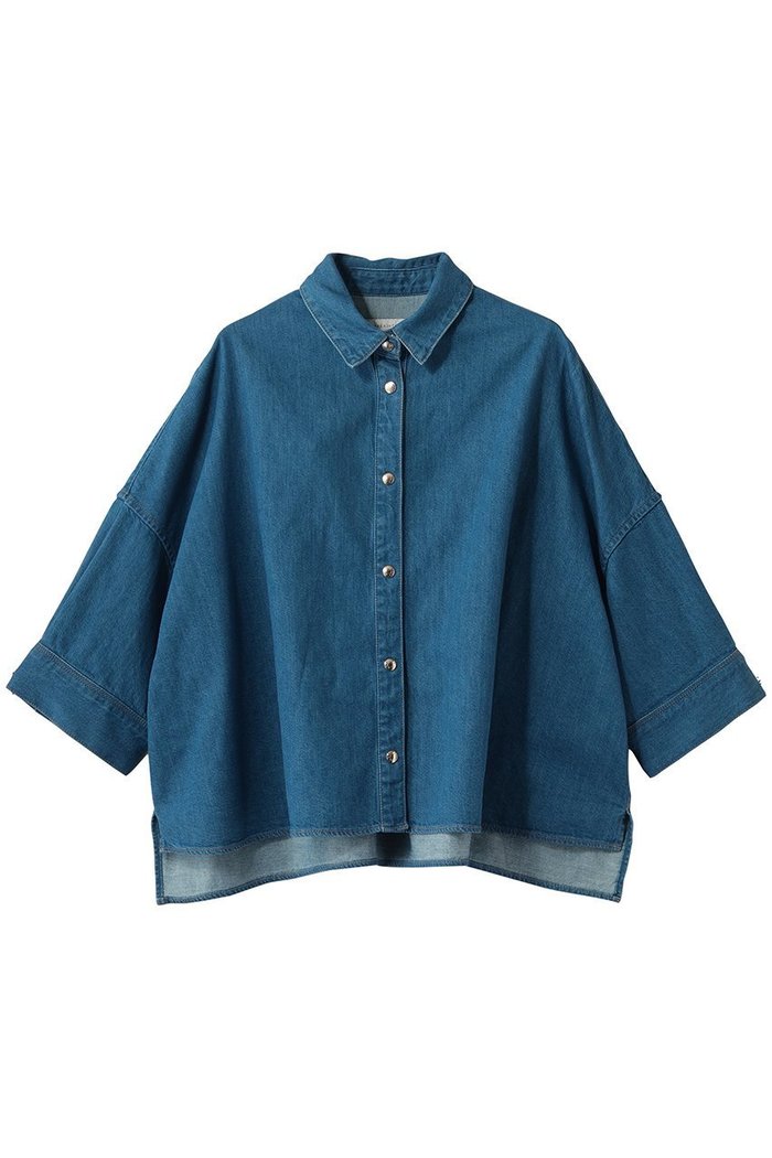 【マッキントッシュ/MACKINTOSH】のWHITELEY BT デニムシャツ インテリア・キッズ・メンズ・レディースファッション・服の通販 founy(ファウニー) https://founy.com/ ファッション Fashion レディースファッション Fashion for Women トップス・カットソー Cut & Sew Tops シャツ・ブラウス・オフィスカジュアル Elegant Blouses & Button-Ups ショート Short, Short Length スリーブ Sleeve, Long Sleeve / Short Sleeve デニム Denim, Jeans Material モダン Modern, Contemporary 再入荷 Restock / Back in Stock |ID: prp329100004917795 ipo3291000000036877775