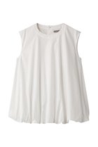 【エリオポール/heliopole】のバルーンヘムブラウス 人気、トレンドファッション・服の通販 founy(ファニー) ファッション Fashion レディースファッション Fashion for Women トップス・カットソー Cut & Sew Tops キャミソール&ノースリーブ Camisoles & Sleeveless Tops シャツ・ブラウス・オフィスカジュアル Elegant Blouses & Button-Ups シンプル Simple, Minimal スリーブ Sleeve, Long Sleeve / Short Sleeve トレンド Trend, Trending Now ノースリーブ Sleeveless, No-Sleeve フェミニン Feminine, Girly フレア Flare, Flared フレンチ French, French Style thumbnail ホワイト|ID: prp329100004917802 ipo3291000000036877893