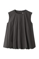 【エリオポール/heliopole】のバルーンヘムブラウス 人気、トレンドファッション・服の通販 founy(ファニー) ファッション Fashion レディースファッション Fashion for Women トップス・カットソー Cut & Sew Tops キャミソール&ノースリーブ Camisoles & Sleeveless Tops シャツ・ブラウス・オフィスカジュアル Elegant Blouses & Button-Ups シンプル Simple, Minimal スリーブ Sleeve, Long Sleeve / Short Sleeve トレンド Trend, Trending Now ノースリーブ Sleeveless, No-Sleeve フェミニン Feminine, Girly フレア Flare, Flared フレンチ French, French Style thumbnail チャコールグレー|ID: prp329100004917802 ipo3291000000036877894