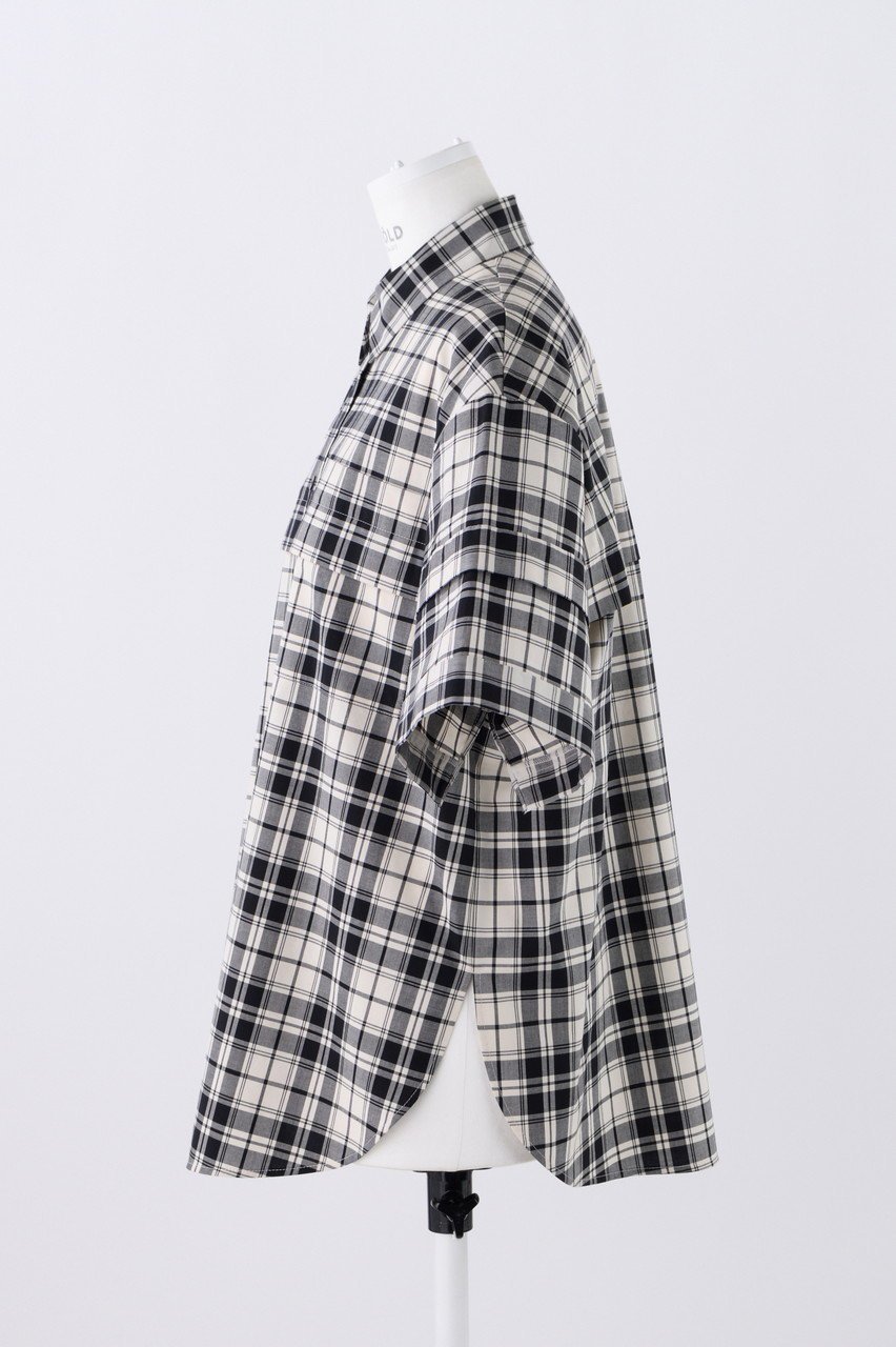 【エンフォルド/ENFOLD】のクラシカルチェック レイヤードMEN Sライク SH/シャツ 人気、トレンドファッション・服の通販 founy(ファニー) ファッション Fashion レディースファッション Fashion for Women トップス・カットソー Cut & Sew Tops シャツ・ブラウス・オフィスカジュアル Elegant Blouses & Button-Ups クラシカル Classical, Vintage-Inspired ショート Short, Short Length スリット Slit, Slit Detail スリーブ Sleeve, Long Sleeve / Short Sleeve チェック Check, Plaid, Tartan マニッシュ Mannish, Boyish ロールアップ Roll-Up, Cuffed Hem 夏 Summer other-2|ID: prp329100004917809 ipo3291000000036877981