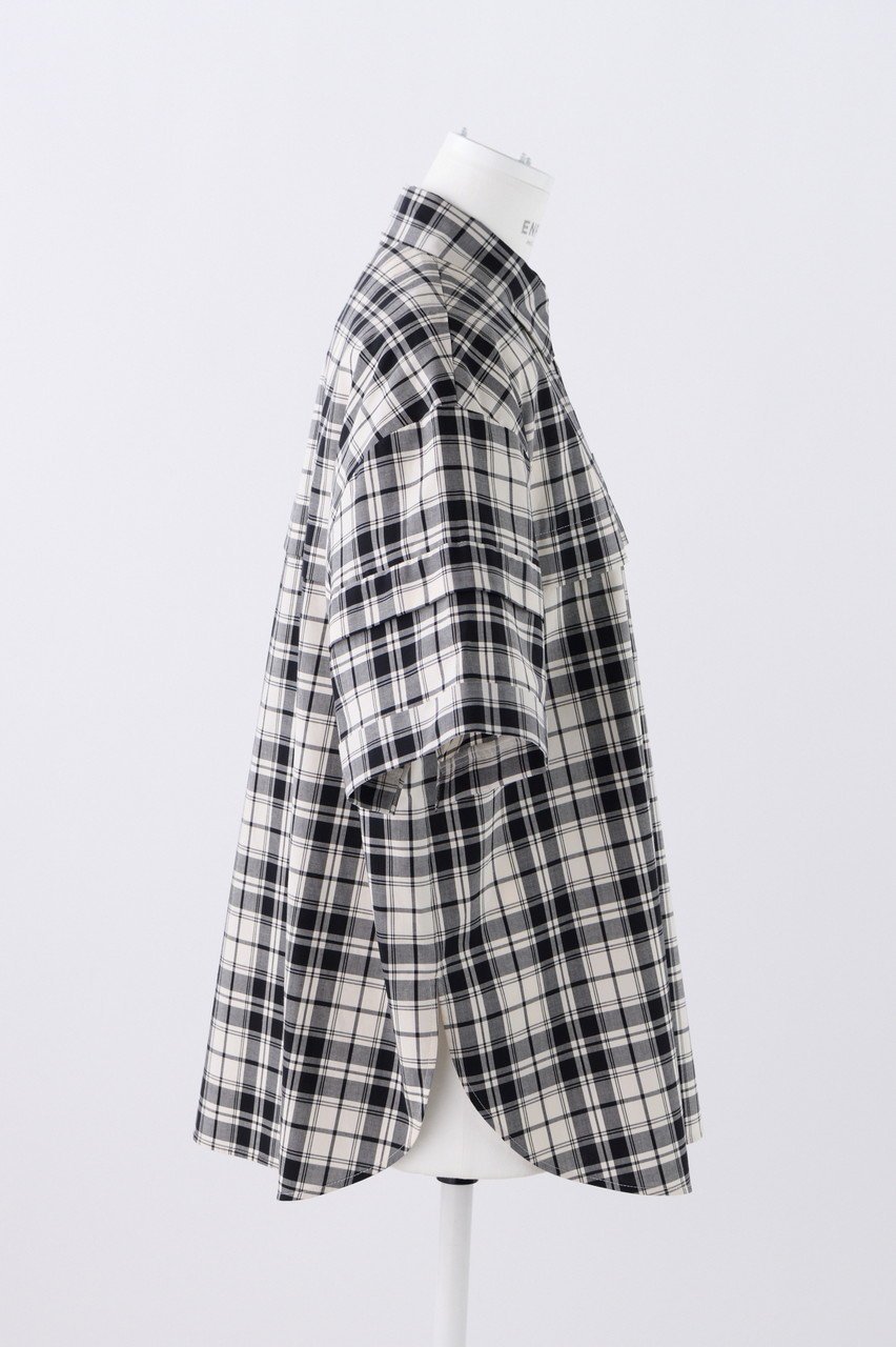 【エンフォルド/ENFOLD】のクラシカルチェック レイヤードMEN Sライク SH/シャツ 人気、トレンドファッション・服の通販 founy(ファニー) ファッション Fashion レディースファッション Fashion for Women トップス・カットソー Cut & Sew Tops シャツ・ブラウス・オフィスカジュアル Elegant Blouses & Button-Ups クラシカル Classical, Vintage-Inspired ショート Short, Short Length スリット Slit, Slit Detail スリーブ Sleeve, Long Sleeve / Short Sleeve チェック Check, Plaid, Tartan マニッシュ Mannish, Boyish ロールアップ Roll-Up, Cuffed Hem 夏 Summer other-4|ID: prp329100004917809 ipo3291000000036877983