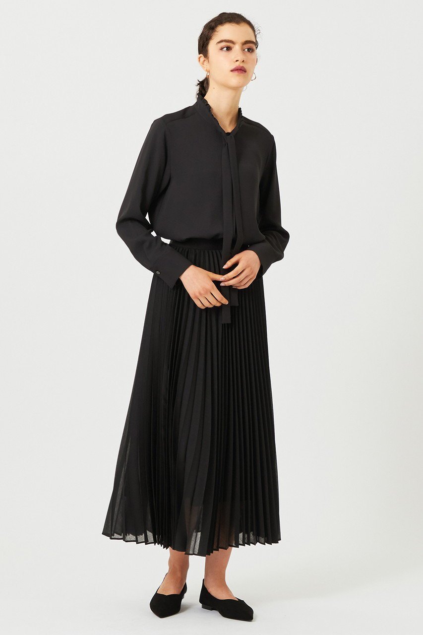 【ベイジ,/BEIGE,】のEVA(エバ)/ブラウス 人気、トレンドファッション・服の通販 founy(ファニー) 　ファッション　Fashion　レディースファッション　Fashion for Women　トップス・カットソー　Cut & Sew Tops　シャツ・ブラウス・オフィスカジュアル　Elegant Blouses & Button-Ups　とろみ　Fluid, Flowy Fabric　ジャケット　Jacket, Outerwear　ジョーゼット　Georgette, Semi-Sheer Fabric　ストレッチ　Stretch, Stretchy Fabric　スリーブ　Sleeve, Long Sleeve / Short Sleeve　フリル　Frill, Ruffle　ロング　Long, Long-Length　エレガント 上品　Elegant　other-6|ID: prp329100004917820 ipo3291000000036878148