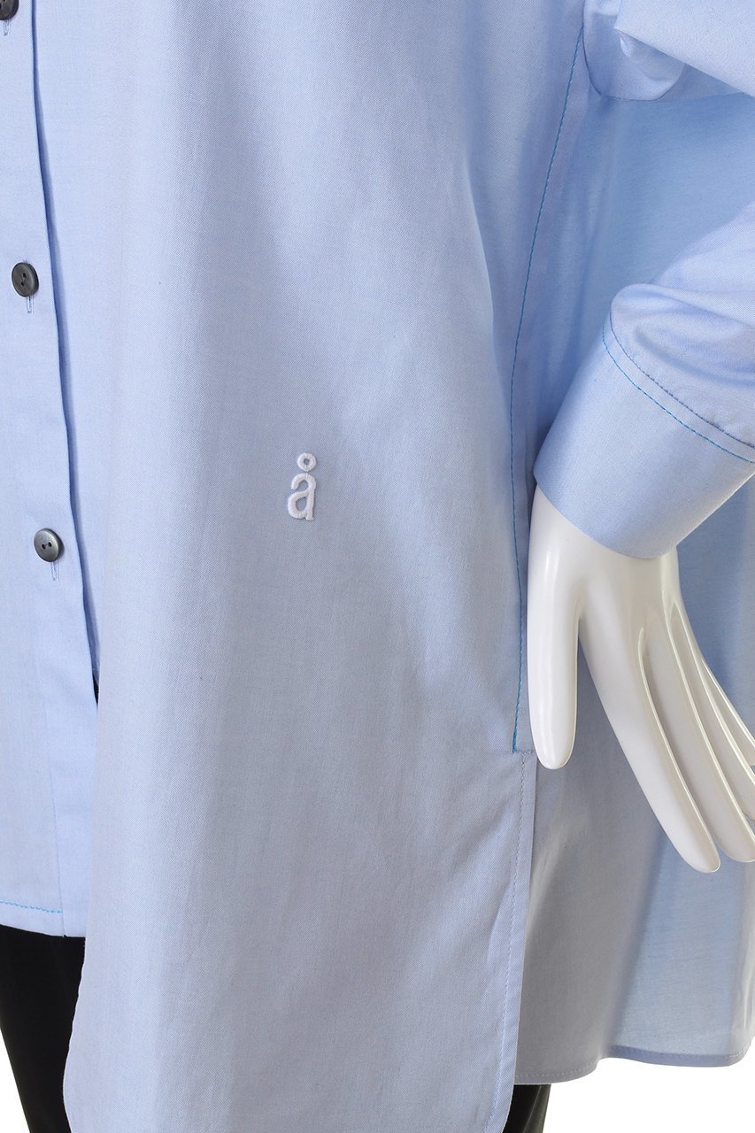 【ナゴンスタンス/nagonstans】の80オックス MIX hem SH/シャツ 人気、トレンドファッション・服の通販 founy(ファニー) 　ファッション　Fashion　レディースファッション　Fashion for Women　トップス・カットソー　Cut & Sew Tops　シャツ・ブラウス・オフィスカジュアル　Elegant Blouses & Button-Ups　オックス　Oxford Fabric　カフス　Cuff Design　スリーブ　Sleeve, Long Sleeve / Short Sleeve　ロング　Long, Long-Length　エレガント 上品　Elegant　other-5|ID: prp329100004917823 ipo3291000000036878186