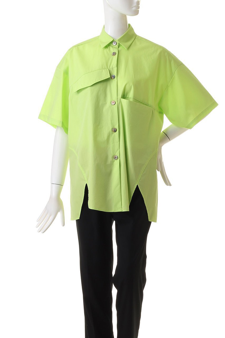 【ナゴンスタンス/nagonstans】のタイプライターBIO アシンメ5分 SH/シャツ 人気、トレンドファッション・服の通販 founy(ファニー) 　ファッション　Fashion　レディースファッション　Fashion for Women　トップス・カットソー　Cut & Sew Tops　シャツ・ブラウス・オフィスカジュアル　Elegant Blouses & Button-Ups　おすすめ　Recommended / Our Picks　アシンメトリー　Asymmetrical Style　ショート　Short, Short Length　スリーブ　Sleeve, Long Sleeve / Short Sleeve　セットアップ　Set-Up, Coordinated Outfit　タイプライター　Typewriter Fabric, Crisp Cotton　フロント　Front, Front Design　ポケット　Pocket, Pocket Detail　切替　Switching, Contrast Panel　other-2|ID: prp329100004917825 ipo3291000000036878209