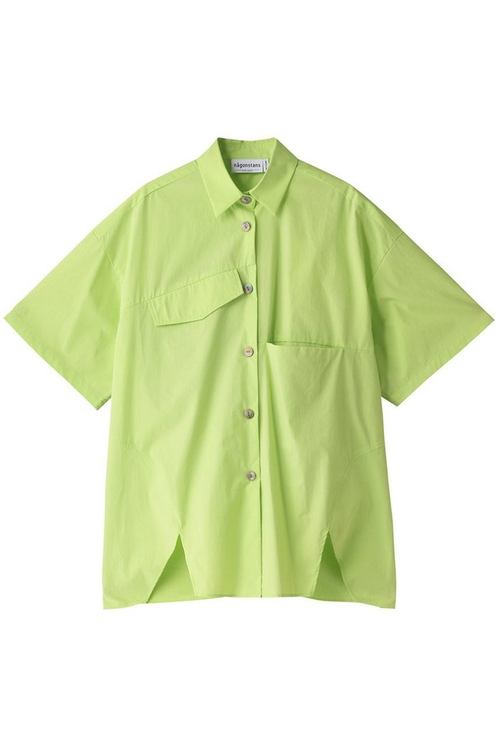 【ナゴンスタンス/nagonstans】のタイプライターBIO アシンメ5分 SH/シャツ インテリア・キッズ・メンズ・レディースファッション・服の通販 founy(ファウニー) https://founy.com/ ファッション Fashion レディースファッション Fashion for Women トップス・カットソー Cut & Sew Tops シャツ・ブラウス・オフィスカジュアル Elegant Blouses & Button-Ups おすすめ Recommended / Our Picks アシンメトリー Asymmetrical Style ショート Short, Short Length スリーブ Sleeve, Long Sleeve / Short Sleeve セットアップ Set-Up, Coordinated Outfit タイプライター Typewriter Fabric, Crisp Cotton フロント Front, Front Design ポケット Pocket, Pocket Detail 切替 Switching, Contrast Panel |ID: prp329100004917825 ipo3291000000037215237
