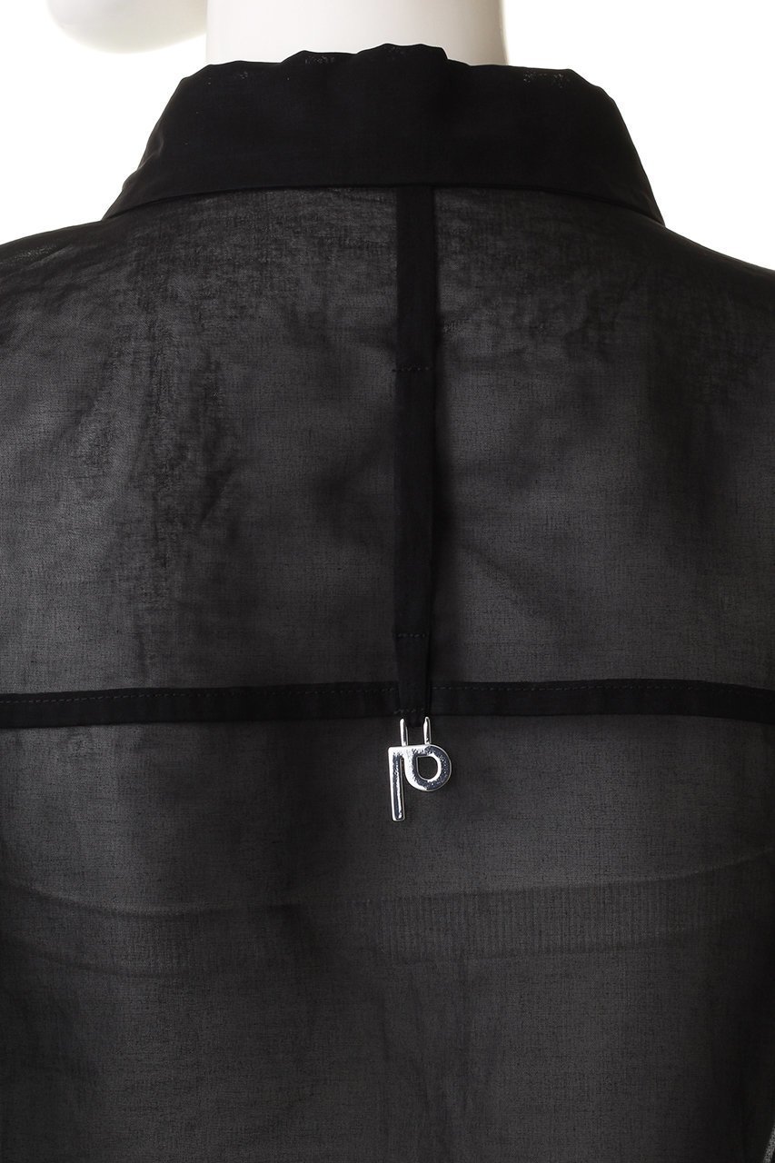 【プランク プロジェクト/PRANK PROJECT】のコットンオーガンジーオーバーショルダーシャツ / Cotton Organzy Over Shoulder Shirt 人気、トレンドファッション・服の通販 founy(ファニー) 　ファッション　Fashion　レディースファッション　Fashion for Women　トップス・カットソー　Cut & Sew Tops　シャツ・ブラウス・オフィスカジュアル　Elegant Blouses & Button-Ups　インナー　Innerwear　オーガンジー　Organza Fabric　ショート　Short, Short Length　スリーブ　Sleeve, Long Sleeve / Short Sleeve　マニッシュ　Mannish, Boyish　メタル　Metal, Metal Parts　ロング　Long, Long-Length　夏　Summer　羽織　Haori, Light Jacket　other-6|ID: prp329100004917826 ipo3291000000036878226