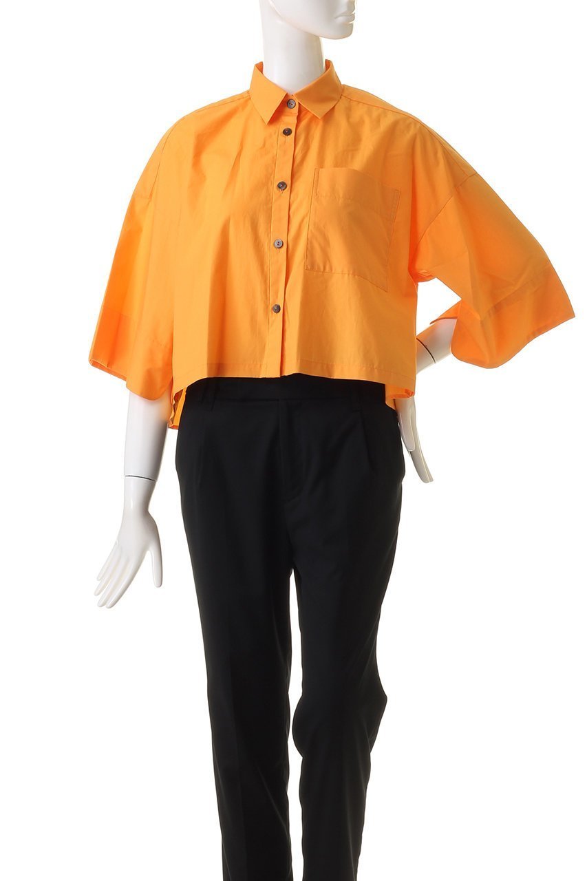 【ナゴンスタンス/nagonstans】のCOタイプライター クロップド 3/4 SH/シャツ 人気、トレンドファッション・服の通販 founy(ファニー) 　ファッション　Fashion　レディースファッション　Fashion for Women　トップス・カットソー　Cut & Sew Tops　シャツ・ブラウス・オフィスカジュアル　Elegant Blouses & Button-Ups　クロップド　Cropped, Short Length　スリーブ　Sleeve, Long Sleeve / Short Sleeve　タイプライター　Typewriter Fabric, Crisp Cotton　バランス　Balance, Style Balance　ボックス　Boxy, Box Shape　ロング　Long, Long-Length　ワイド　Wide, Wide Fit　other-2|ID: prp329100004917827 ipo3291000000036878238