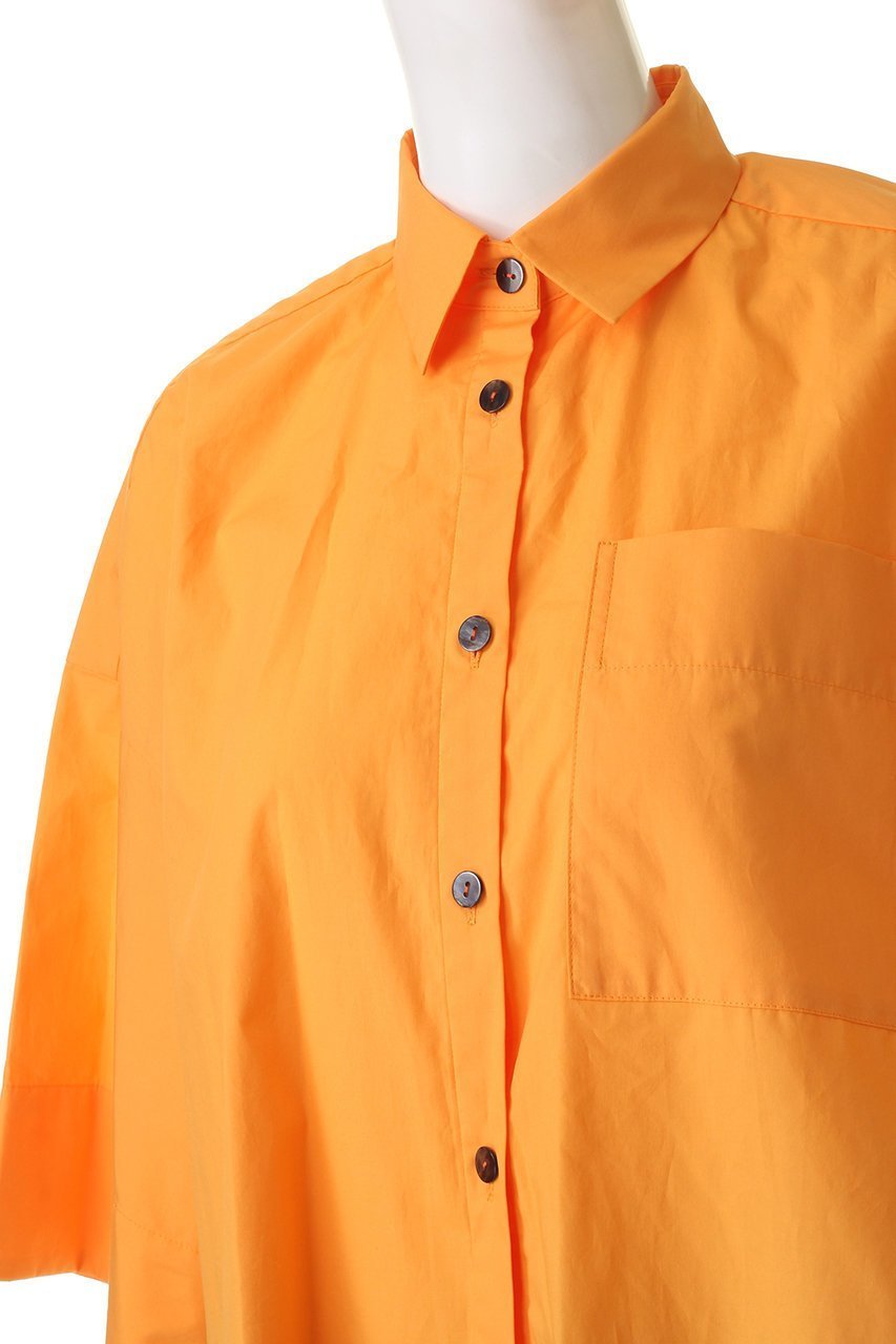 【ナゴンスタンス/nagonstans】のCOタイプライター クロップド 3/4 SH/シャツ 人気、トレンドファッション・服の通販 founy(ファニー) 　ファッション　Fashion　レディースファッション　Fashion for Women　トップス・カットソー　Cut & Sew Tops　シャツ・ブラウス・オフィスカジュアル　Elegant Blouses & Button-Ups　クロップド　Cropped, Short Length　スリーブ　Sleeve, Long Sleeve / Short Sleeve　タイプライター　Typewriter Fabric, Crisp Cotton　バランス　Balance, Style Balance　ボックス　Boxy, Box Shape　ロング　Long, Long-Length　ワイド　Wide, Wide Fit　other-5|ID: prp329100004917827 ipo3291000000036878241