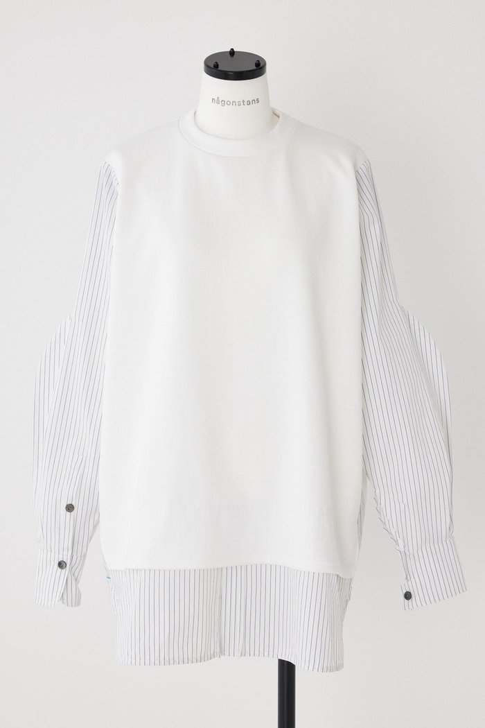 【ナゴンスタンス/nagonstans】のライトダンボール SH P.O/プルオーバー インテリア・キッズ・メンズ・レディースファッション・服の通販 founy(ファニー) https://founy.com/ ファッション Fashion レディースファッション Fashion for Women トップス・カットソー Cut & Sew Tops シャツ・ブラウス・オフィスカジュアル Elegant Blouses & Button-Ups カジュアルプルオーバー・ニットトップス Pullovers & Knit Tops / Casual Pullovers カフス Cuff Design スリーブ Sleeve, Long Sleeve / Short Sleeve ドッキング Docking, Mixed Material ロング Long, Long-Length |ID: prp329100004917831 ipo3291000000036878356