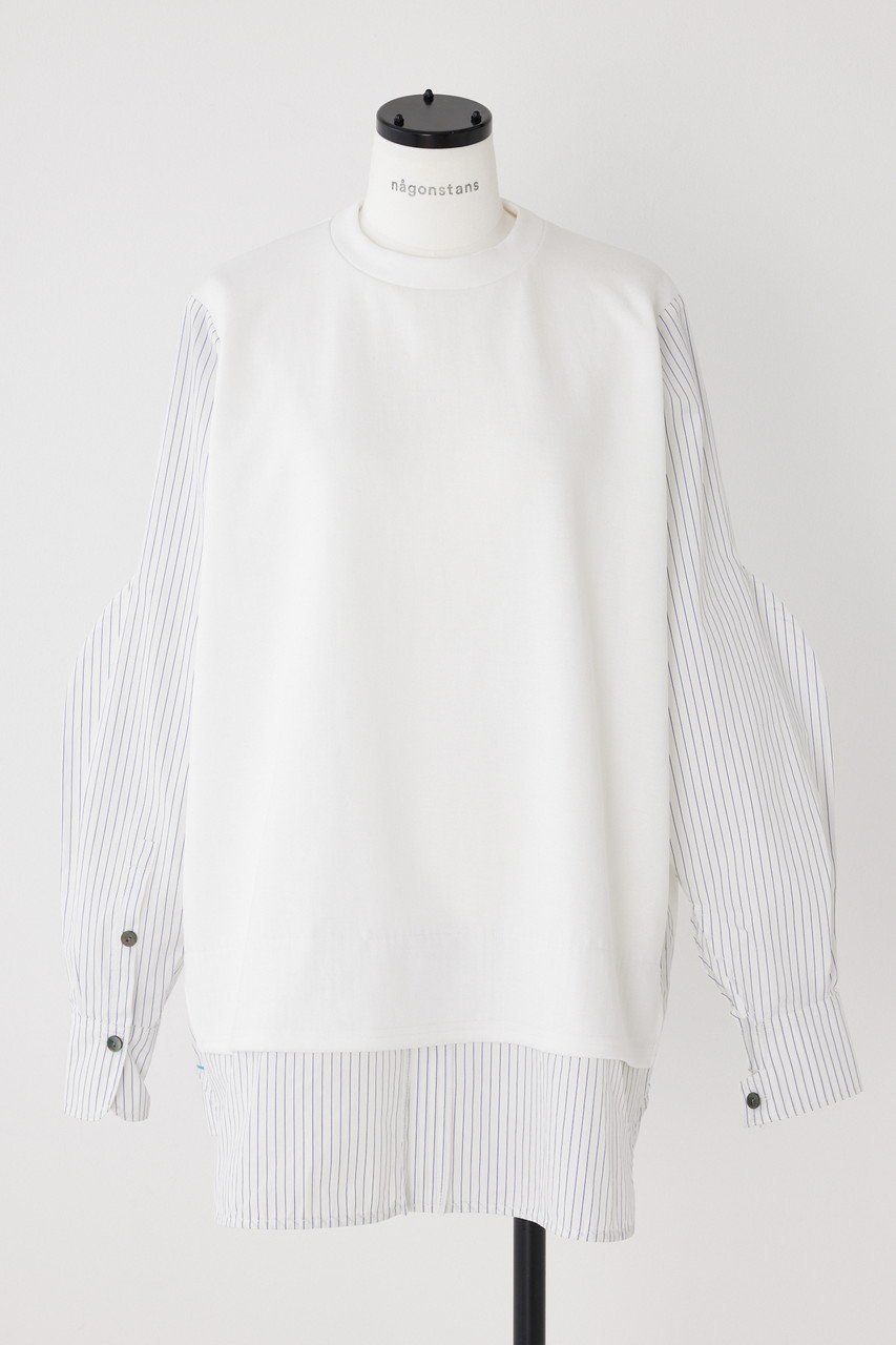 【ナゴンスタンス/nagonstans】のライトダンボール SH P.O/プルオーバー 人気、トレンドファッション・服の通販 founy(ファニー) 　ファッション　Fashion　レディースファッション　Fashion for Women　トップス・カットソー　Cut & Sew Tops　シャツ・ブラウス・オフィスカジュアル　Elegant Blouses & Button-Ups　カジュアルプルオーバー・ニットトップス　Pullovers & Knit Tops / Casual Pullovers　カフス　Cuff Design　スリーブ　Sleeve, Long Sleeve / Short Sleeve　ドッキング　Docking, Mixed Material　ロング　Long, Long-Length　 other-1|ID: prp329100004917831 ipo3291000000036878356