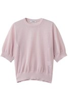 【スローン/SLOANE】の12G二重臼天竺 ラメシアー半袖クルーネック 人気、トレンドファッション・服の通販 founy(ファニー) ファッション Fashion レディースファッション Fashion for Women トップス・カットソー Cut & Sew Tops シャツ・ブラウス・オフィスカジュアル Elegant Blouses & Button-Ups シアー Sheer, See-Through ショート Short, Short Length スリーブ Sleeve, Long Sleeve / Short Sleeve 半袖 Short Sleeve, Half Sleeve |ID:prp329100004917839