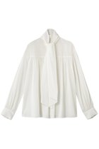 【マルティニーク/martinique】のギャザーボウタイブラウス 人気、トレンドファッション・服の通販 founy(ファニー) ファッション Fashion レディースファッション Fashion for Women トップス・カットソー Cut & Sew Tops シャツ・ブラウス・オフィスカジュアル Elegant Blouses & Button-Ups なめらか Smooth, Silky Texture ギャザー Gathered, Ruffled スリーブ Sleeve, Long Sleeve / Short Sleeve フェミニン Feminine, Girly ロング Long, Long-Length thumbnail ホワイト|ID: prp329100004917840 ipo3291000000036878481