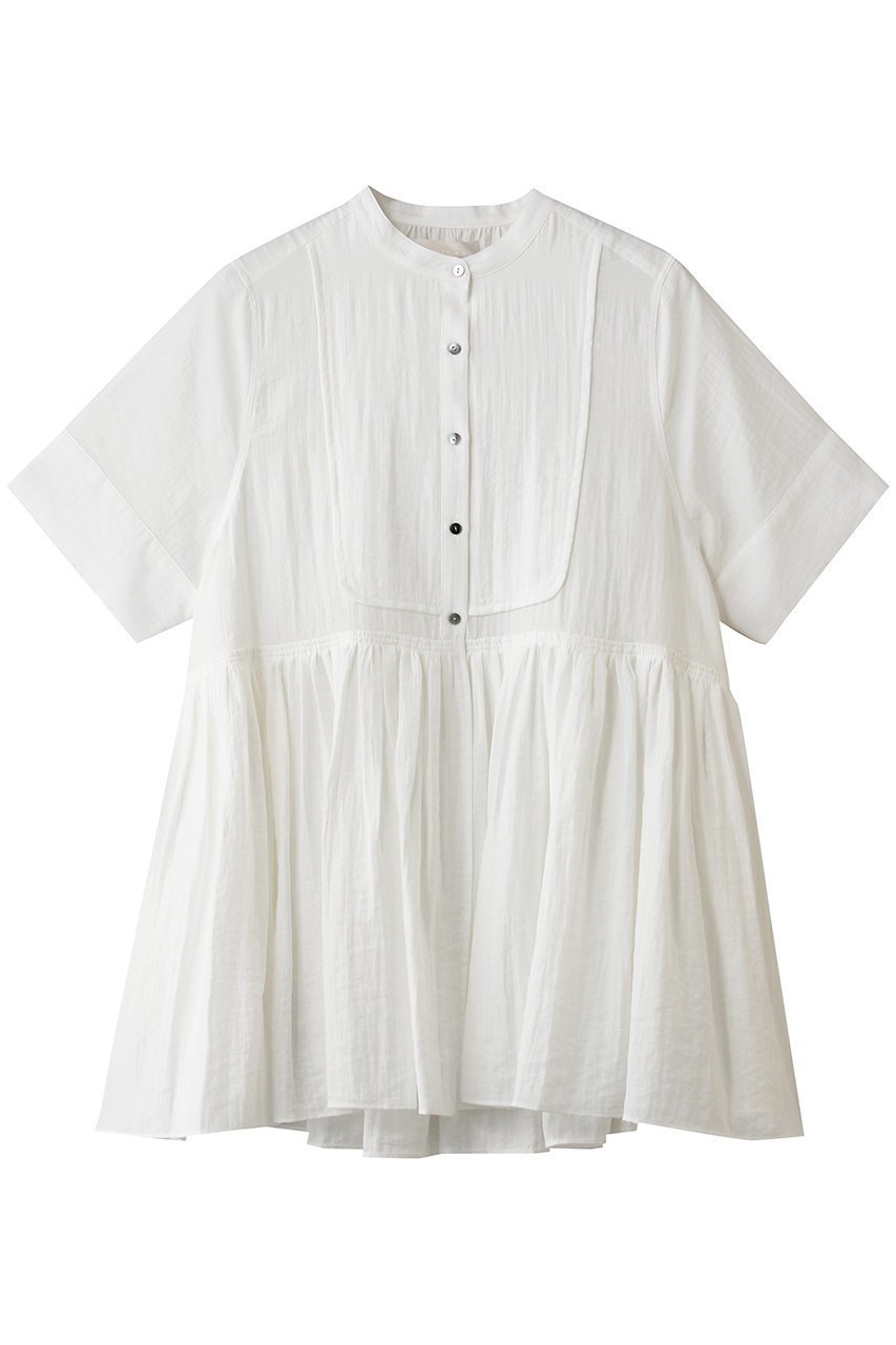 【マリリンムーン/MARILYN MOON】のブザムチュニックシアーシャツ 人気、トレンドファッション・服の通販 founy(ファニー) ファッション Fashion レディースファッション Fashion for Women トップス・カットソー Cut & Sew Tops シャツ・ブラウス・オフィスカジュアル Elegant Blouses & Button-Ups おすすめ Recommended / Our Picks ギャザー Gathered, Ruffled シアー Sheer, See-Through シャーリング Shirring, Ruched ショート Short, Short Length スリーブ Sleeve, Long Sleeve / Short Sleeve デニム Denim, Jeans Material ボトム Bottoms, Lower Wear ビジネス 仕事 通勤 Business / Work / Commuting 夏 Summer other-1|ID: prp329100004917841 ipo3291000000036878488