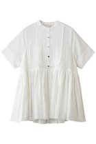 【マリリンムーン/MARILYN MOON】のブザムチュニックシアーシャツ 人気、トレンドファッション・服の通販 founy(ファニー) ファッション Fashion レディースファッション Fashion for Women トップス・カットソー Cut & Sew Tops シャツ・ブラウス・オフィスカジュアル Elegant Blouses & Button-Ups おすすめ Recommended / Our Picks ギャザー Gathered, Ruffled シアー Sheer, See-Through シャーリング Shirring, Ruched ショート Short, Short Length スリーブ Sleeve, Long Sleeve / Short Sleeve デニム Denim, Jeans Material ボトム Bottoms, Lower Wear ビジネス 仕事 通勤 Business / Work / Commuting 夏 Summer thumbnail ホワイト|ID: prp329100004917841 ipo3291000000036878489