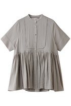 【マリリンムーン/MARILYN MOON】のブザムチュニックシアーシャツ 人気、トレンドファッション・服の通販 founy(ファニー) ファッション Fashion レディースファッション Fashion for Women トップス・カットソー Cut & Sew Tops シャツ・ブラウス・オフィスカジュアル Elegant Blouses & Button-Ups おすすめ Recommended / Our Picks ギャザー Gathered, Ruffled シアー Sheer, See-Through シャーリング Shirring, Ruched ショート Short, Short Length スリーブ Sleeve, Long Sleeve / Short Sleeve デニム Denim, Jeans Material ボトム Bottoms, Lower Wear ビジネス 仕事 通勤 Business / Work / Commuting 夏 Summer thumbnail グレー|ID: prp329100004917841 ipo3291000000036878490