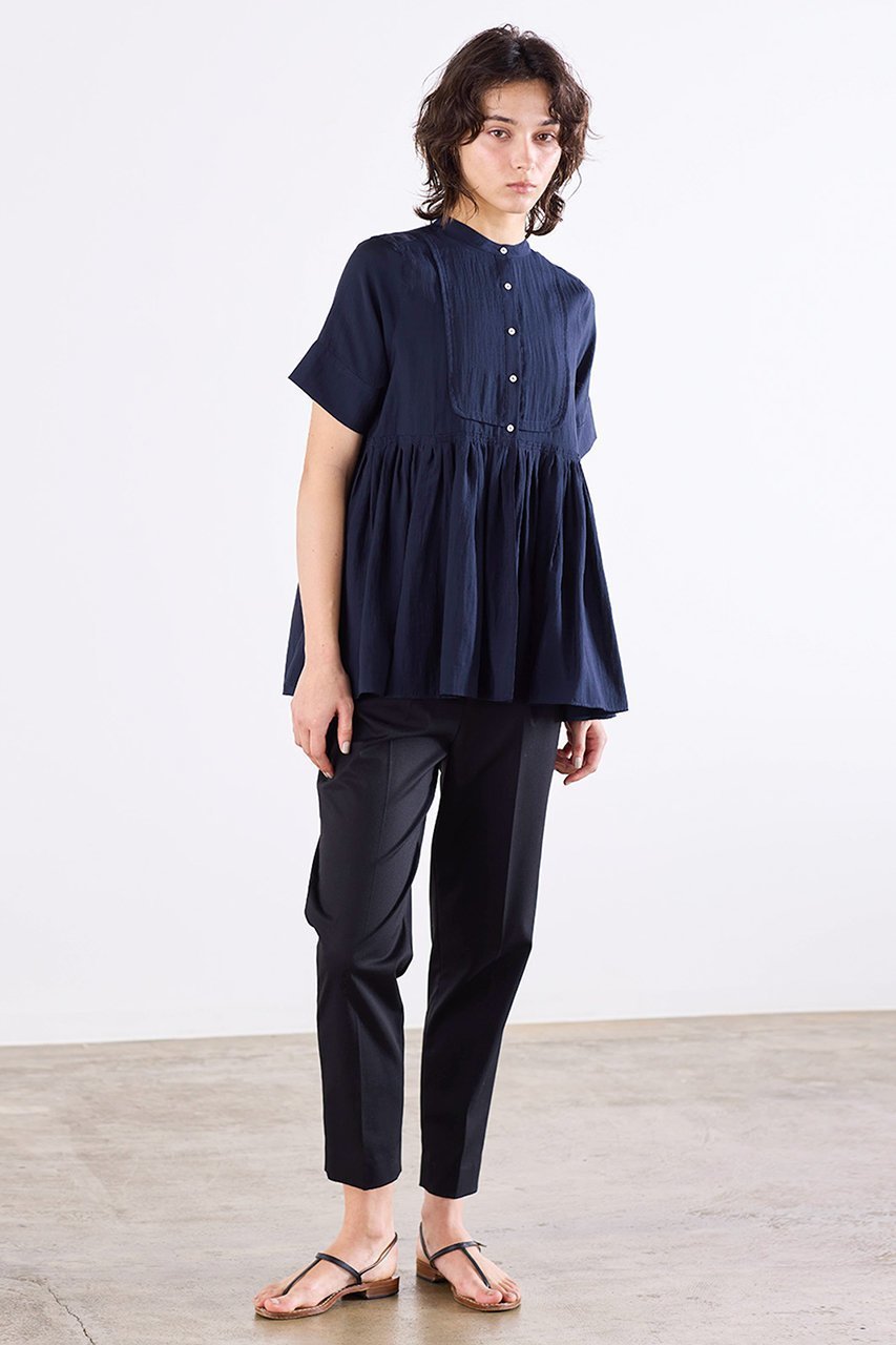 【マリリンムーン/MARILYN MOON】のブザムチュニックシアーシャツ 人気、トレンドファッション・服の通販 founy(ファニー) ファッション Fashion レディースファッション Fashion for Women トップス・カットソー Cut & Sew Tops シャツ・ブラウス・オフィスカジュアル Elegant Blouses & Button-Ups おすすめ Recommended / Our Picks ギャザー Gathered, Ruffled シアー Sheer, See-Through シャーリング Shirring, Ruched ショート Short, Short Length スリーブ Sleeve, Long Sleeve / Short Sleeve デニム Denim, Jeans Material ボトム Bottoms, Lower Wear ビジネス 仕事 通勤 Business / Work / Commuting 夏 Summer other-6|ID: prp329100004917841 ipo3291000000036878496