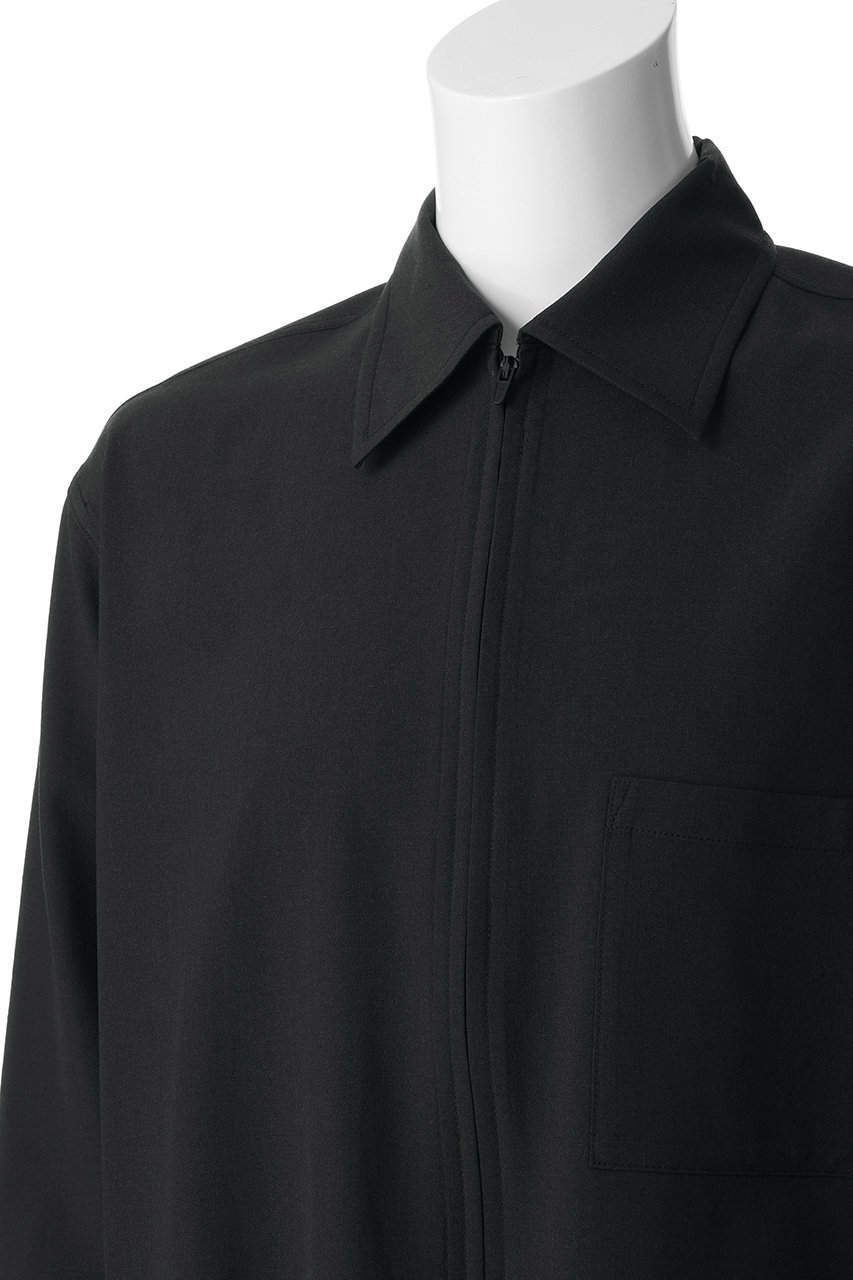 【ヨーク/YOKE】の【UNISEX】ウール ウォッシャー トロピカル ジップ シャツ 人気、トレンドファッション・服の通販 founy(ファニー) 　ファッション　Fashion　レディースファッション　Fashion for Women　トップス・カットソー　Cut & Sew Tops　シャツ・ブラウス・オフィスカジュアル　Elegant Blouses & Button-Ups　ユニセックス　Unisex, Genderless　なめらか　Smooth, Silky Texture　ジップ　Zip, Zipper　スキッパー　Skipper, Open Collar　スリーブ　Sleeve, Long Sleeve / Short Sleeve　フロント　Front, Front Design　モダン　Modern, Contemporary　ロング　Long, Long-Length　other-5|ID: prp329100004917843 ipo3291000000036878511