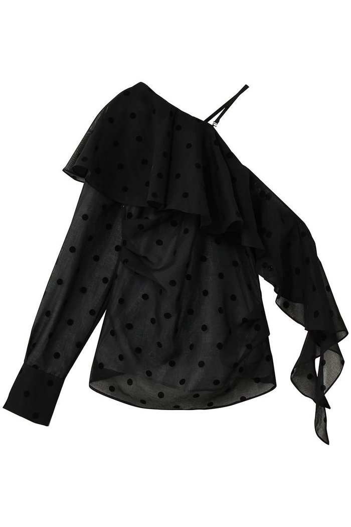 【プランク プロジェクト/PRANK PROJECT】のワンショルラッフルトップ インテリア・キッズ・メンズ・レディースファッション・服の通販 founy(ファニー) https://founy.com/ ファッション Fashion レディースファッション Fashion for Women トップス・カットソー Cut & Sew Tops シャツ・ブラウス・オフィスカジュアル Elegant Blouses & Button-Ups アシンメトリー Asymmetrical Style シアー Sheer, See-Through ショルダー Shoulder, Shoulder Strap スラックス Slacks, Dress Pants スリーブ Sleeve, Long Sleeve / Short Sleeve デニム Denim, Jeans Material ドット Polka Dot, Dot Pattern フェミニン Feminine, Girly フリル Frill, Ruffle プリント Print, Printed Pattern ラップ Wrap, Wrap Design ロング Long, Long-Length 夏 Summer 春 Spring S/S・春夏 SS, Spring/Summer, Warm Season |ID: prp329100004917847 ipo3291000000036878543