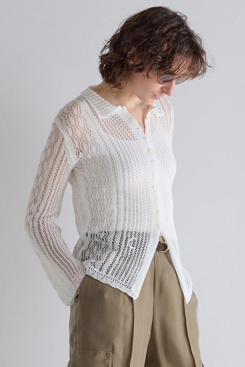 【マルティニーク/martinique】のレースニットシャツ 人気、トレンドファッション・服の通販 founy(ファニー) ファッション Fashion レディースファッション Fashion for Women トップス・カットソー Cut & Sew Tops ニット Knit Tops & Sweaters シャツ・ブラウス・オフィスカジュアル Elegant Blouses & Button-Ups おすすめ Recommended / Our Picks キャミ Camisole, Cami Top スリーブ Sleeve, Long Sleeve / Short Sleeve タンク Tank Top, Sleeveless Top レース Lace, Lace Fabric ロング Long, Long-Length 夏 Summer other-3|ID: prp329100004917865 ipo3291000000036878778