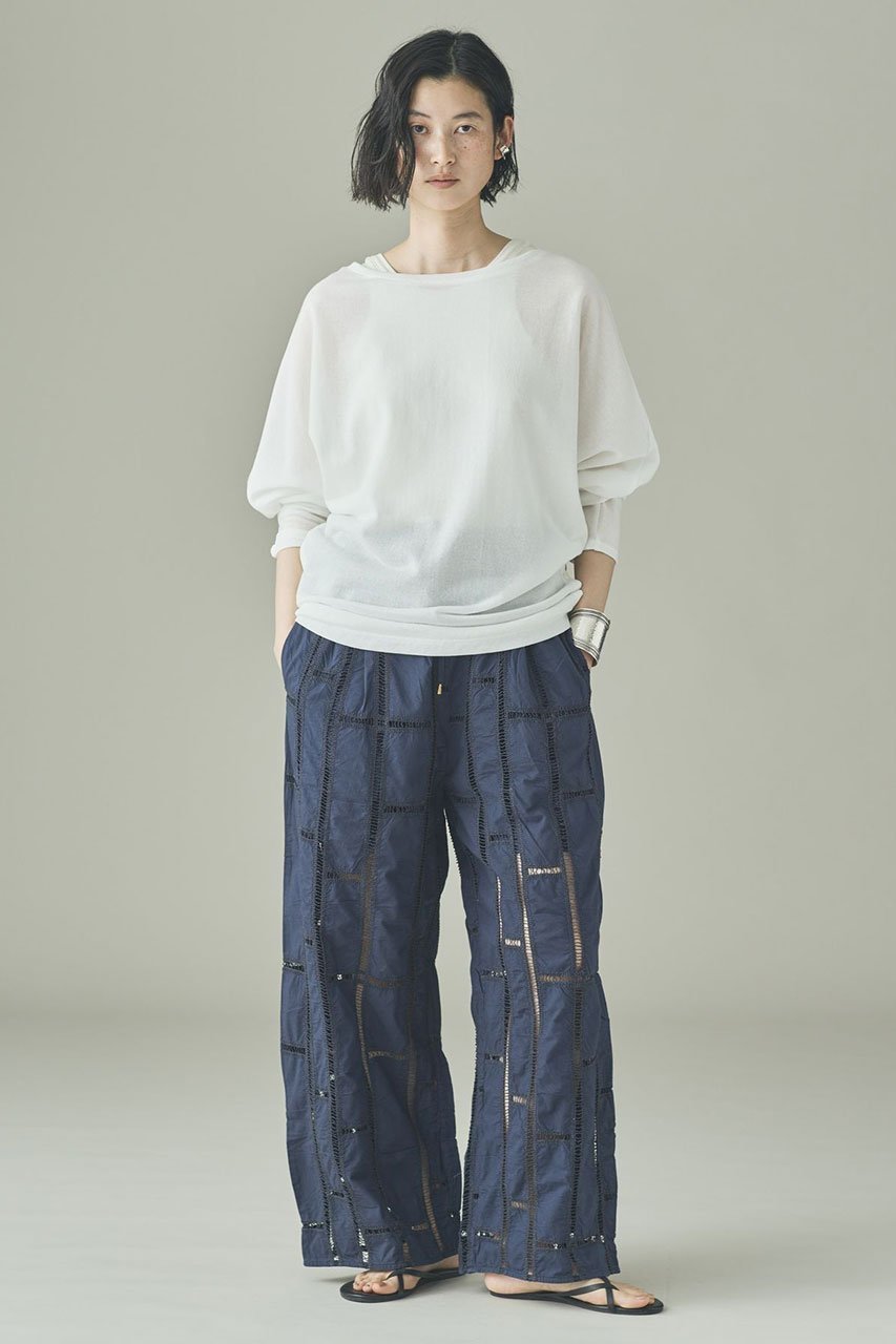 【カレンソロジー/Curensology】のエンブロイダリーパンツ 人気、トレンドファッション・服の通販 founy(ファニー) ファッション Fashion レディースファッション Fashion for Women パンツ Pants & Trousers インド Indian Textile エレガント 上品 Elegant サテン Satin, Glossy Fabric リネン Linen, Linen Fabric ワイド Wide, Wide Fit other-5|ID: prp329100004917889 ipo3291000000036879261