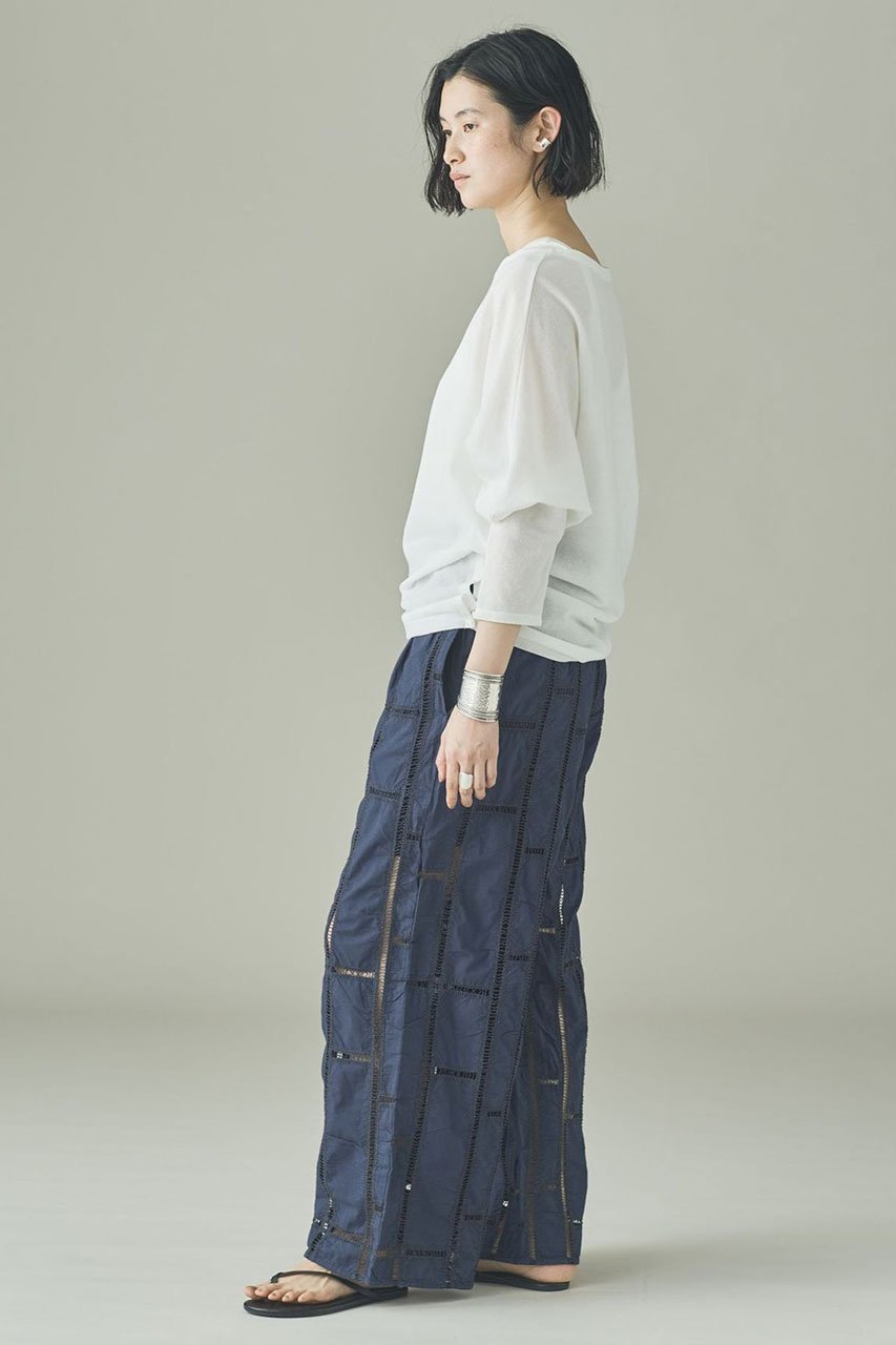 【カレンソロジー/Curensology】のエンブロイダリーパンツ 人気、トレンドファッション・服の通販 founy(ファニー) ファッション Fashion レディースファッション Fashion for Women パンツ Pants & Trousers インド Indian Textile エレガント 上品 Elegant サテン Satin, Glossy Fabric リネン Linen, Linen Fabric ワイド Wide, Wide Fit other-6|ID: prp329100004917889 ipo3291000000036879262