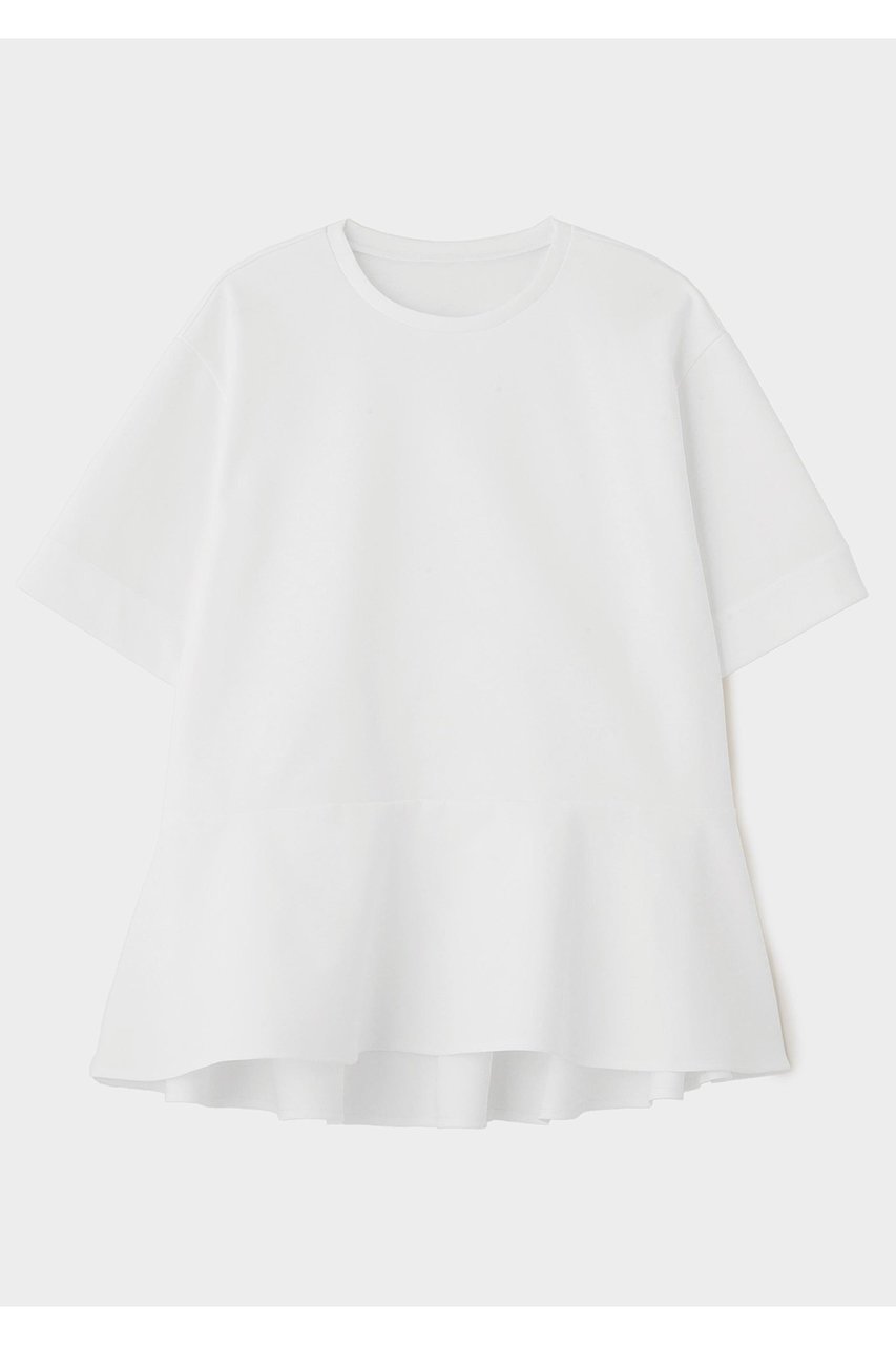 【ル フィル/LE PHIL】のテックスブリッドダンボールブラウス インテリア・キッズ・メンズ・レディースファッション・服の通販 founy(ファニー) 　ファッション　Fashion　レディースファッション　Fashion for Women　トップス・カットソー　Cut & Sew Tops　シャツ・ブラウス・オフィスカジュアル　Elegant Blouses & Button-Ups　ロングTシャツ・Tシャツ　Longline T-Shirts & Tees　カットソー・ベーシックTシャツ　Cut-and-Sewn Tops / Stretch Tees & Basics　ショルダー　Shoulder, Shoulder Strap　ショート　Short, Short Length　シンプル　Simple, Minimal　スタンダード　Standard, Basic　ストレッチ　Stretch, Stretchy Fabric　スリーブ　Sleeve, Long Sleeve / Short Sleeve　ドロップ　Drop Shoulder, Dropped Style　バランス　Balance, Style Balance　フェミニン　Feminine, Girly　フォルム　Silhouette, Form　フレア　Flare, Flared　ペプラム　Peplum, Flared Hem　ボトム　Bottoms, Lower Wear　おすすめ　Recommended / Our Picks　エレガント 上品　Elegant　新作・新入荷　New Arrivals / New In　ホワイト|ID: prp329100004917890 ipo3291000000036879340