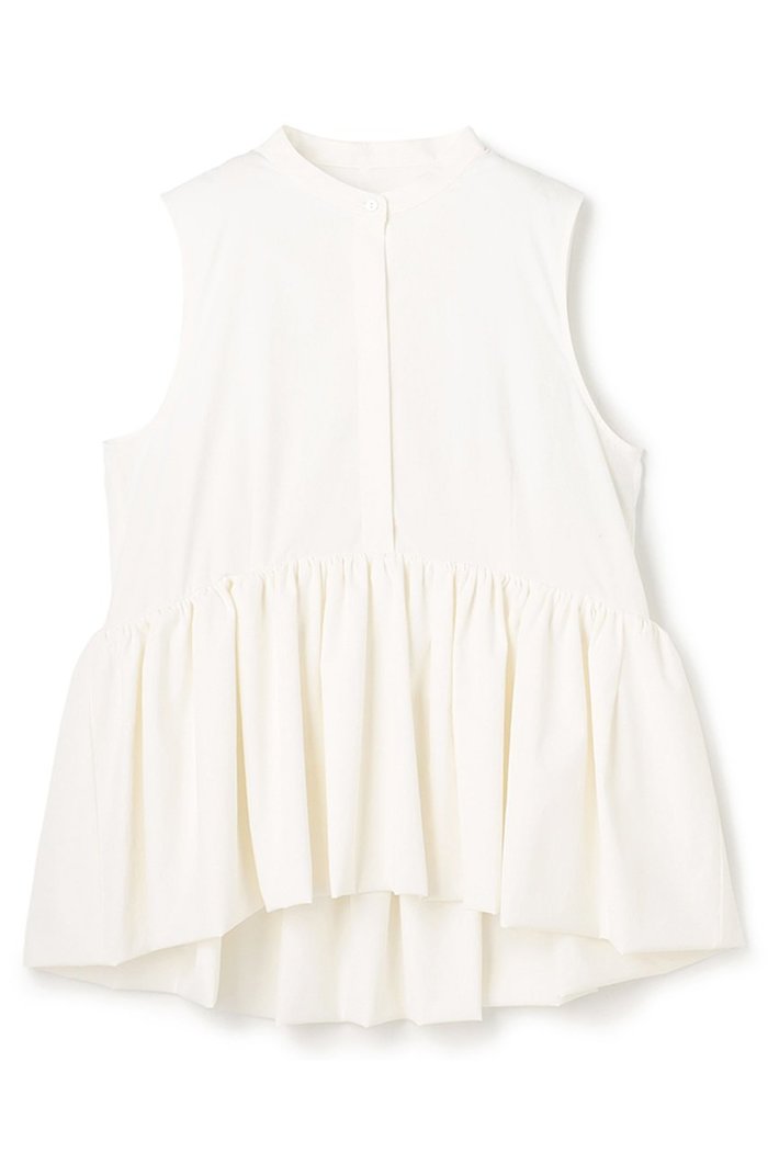 【アンクレイヴ/uncrave】のクールタッチカラータイプライター ペプラムブラウス インテリア・キッズ・メンズ・レディースファッション・服の通販 founy(ファニー) https://founy.com/ ファッション Fashion レディースファッション Fashion for Women トップス・カットソー Cut & Sew Tops キャミソール&ノースリーブ Camisoles & Sleeveless Tops シャツ・ブラウス・オフィスカジュアル Elegant Blouses & Button-Ups タイプライター Typewriter Fabric, Crisp Cotton ノースリーブ Sleeveless, No-Sleeve フォルム Silhouette, Form ペプラム Peplum, Flared Hem 吸水 Absorbent, Quick-Dry 夏 Summer 新作・新入荷 New Arrivals / New In |ID: prp329100004917891 ipo3291000000036879354