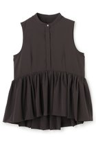 【アンクレイヴ/uncrave】のクールタッチカラータイプライター ペプラムブラウス ダークブラウン|ID: prp329100004917891 ipo3291000000036879358