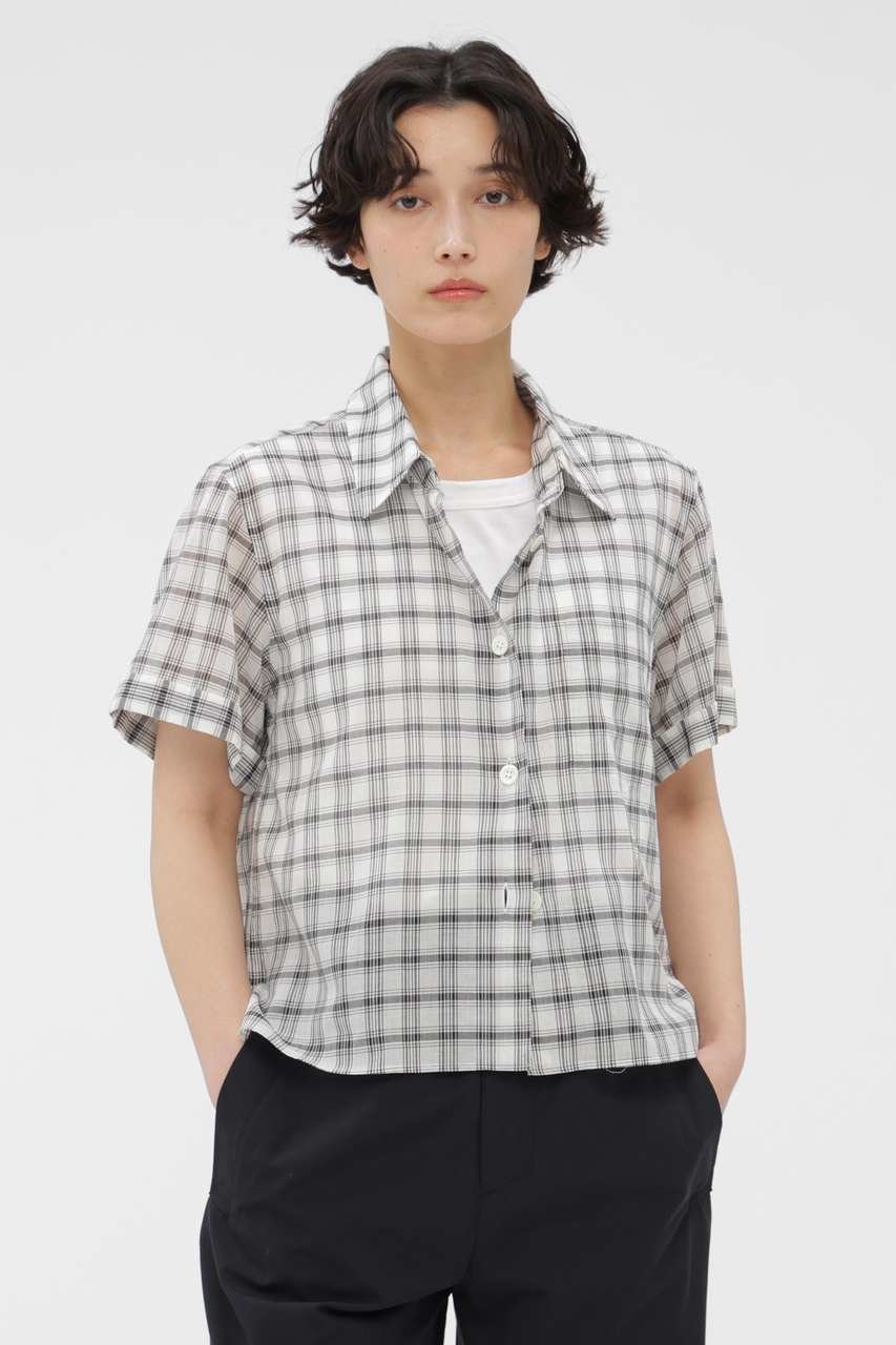 【マーガレットハウエル/MARGARET HOWELL】のSOFT COTTON CHECK SHIRT インテリア・キッズ・メンズ・レディースファッション・服の通販 founy(ファニー) ファッション Fashion レディースファッション Fashion for Women トップス・カットソー Cut & Sew Tops シャツ・ブラウス・オフィスカジュアル Elegant Blouses & Button-Ups クロップド Cropped, Short Length ショート Short, Short Length スリーブ Sleeve, Long Sleeve / Short Sleeve チェック Check, Plaid, Tartan ハウンドトゥース Houndstooth, Dogtooth Check フィット Fit, Slim Fit メンズ Men's, Menswear ホワイト|ID: prp329100004917897 ipo3291000000036879401