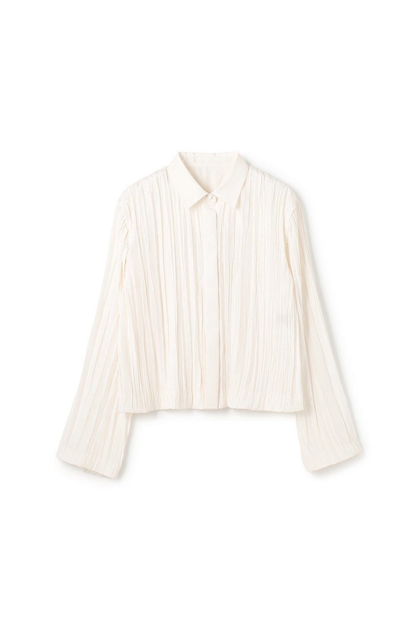 【アンクレイヴ/uncrave】のマシーンプリーツ シャツ 人気、トレンドファッション・服の通販 founy(ファニー) ファッション Fashion レディースファッション Fashion for Women トップス・カットソー Cut & Sew Tops シャツ・ブラウス・オフィスカジュアル Elegant Blouses & Button-Ups おすすめ Recommended / Our Picks サテン Satin, Glossy Fabric ショート Short, Short Length スリーブ Sleeve, Long Sleeve / Short Sleeve セットアップ Set-Up, Coordinated Outfit フラット Flat, Flat Shoes ブライト Bright, Shiny プリーツ Pleats, Pleated モダン Modern, Contemporary ランダム Random, Irregular 新作・新入荷 New Arrivals / New In other-1|ID: prp329100004917899 ipo3291000000036879416