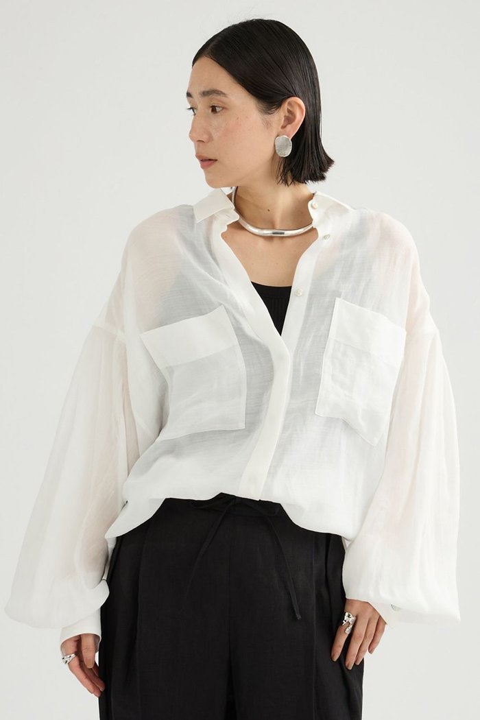 【カオス/Chaos】のランフォートブラウス インテリア・キッズ・メンズ・レディースファッション・服の通販 founy(ファニー) https://founy.com/ ファッション Fashion レディースファッション Fashion for Women トップス・カットソー Cut & Sew Tops シャツ・ブラウス・オフィスカジュアル Elegant Blouses & Button-Ups スリーブ Sleeve, Long Sleeve / Short Sleeve フォルム Silhouette, Form ロング Long, Long-Length 新作・新入荷 New Arrivals / New In |ID: prp329100004917931 ipo3291000000036879997