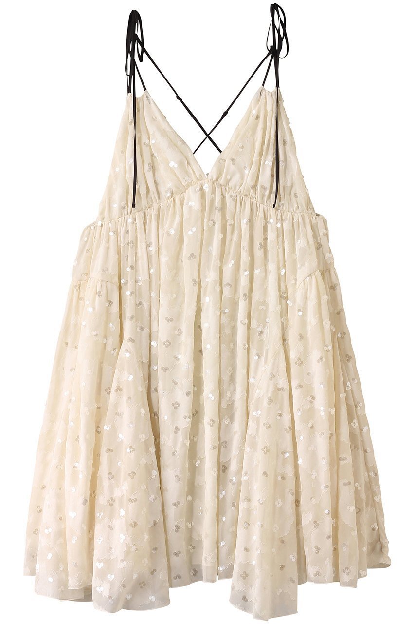 【プランク プロジェクト/PRANK PROJECT】のシークインジャガードボリュームキャミドレス / Sequin Jacquard Volume Cami Dress 人気、トレンドファッション・服の通販 founy(ファニー) 　ファッション　Fashion　レディースファッション　Fashion for Women　ワンピース　Dresses　フォーマル・パーティードレス・結婚式用ドレス　Elegant & Casual Dresses　チュニック　Tunic Tops & Dresses　おすすめ　Recommended / Our Picks　カッティング　Cutting Detail　ギャザー　Gathered, Ruffled　チュニック　Tunic, Long Top　ラップ　Wrap, Wrap Design　リラックス　Relax, Relaxed Fit　 other-1|ID: prp329100004917944 ipo3291000000036884639