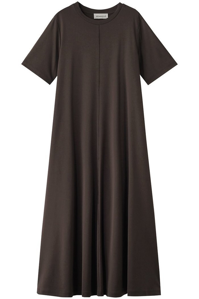 【デパリエ/DEPAREILLE】のスムースジャージーショートスリーブドレス インテリア・キッズ・メンズ・レディースファッション・服の通販 founy(ファニー) https://founy.com/ ファッション Fashion レディースファッション Fashion for Women ワンピース Dresses フォーマル・パーティードレス・結婚式用ドレス Elegant & Casual Dresses チュニック Tunic Tops & Dresses チュニック Tunic, Long Top フレア Flare, Flared ロング Long, Long-Length |ID: prp329100004917956 ipo3291000000036884939