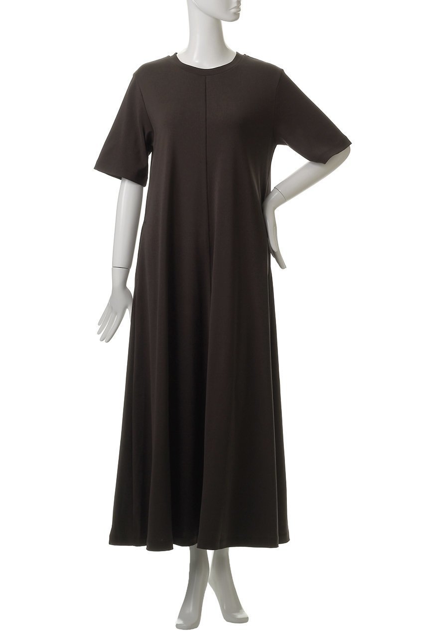 【デパリエ/DEPAREILLE】のスムースジャージーショートスリーブドレス 人気、トレンドファッション・服の通販 founy(ファニー) 　ファッション　Fashion　レディースファッション　Fashion for Women　ワンピース　Dresses　フォーマル・パーティードレス・結婚式用ドレス　Elegant & Casual Dresses　チュニック　Tunic Tops & Dresses　チュニック　Tunic, Long Top　フレア　Flare, Flared　ロング　Long, Long-Length　other-2|ID: prp329100004917956 ipo3291000000036884942