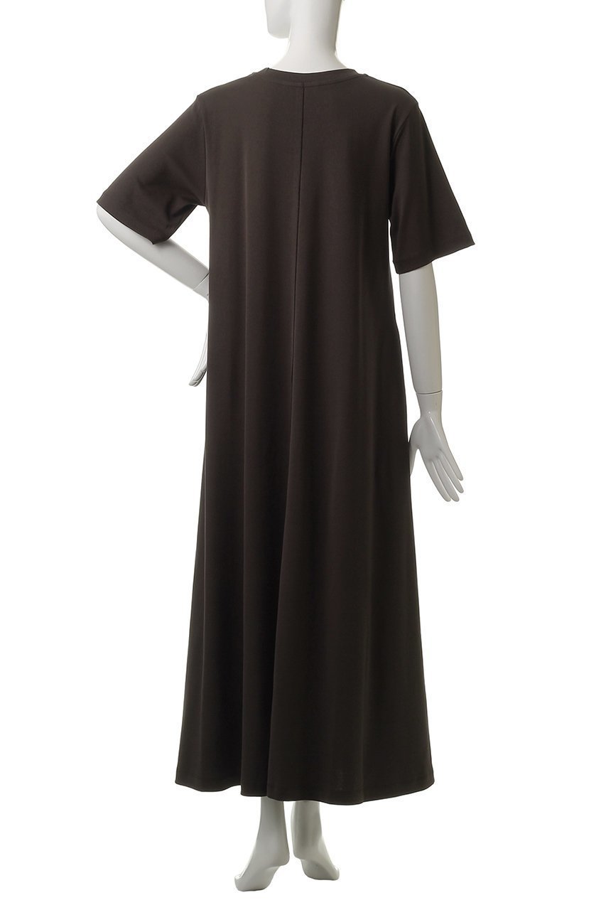 【デパリエ/DEPAREILLE】のスムースジャージーショートスリーブドレス 人気、トレンドファッション・服の通販 founy(ファニー) 　ファッション　Fashion　レディースファッション　Fashion for Women　ワンピース　Dresses　フォーマル・パーティードレス・結婚式用ドレス　Elegant & Casual Dresses　チュニック　Tunic Tops & Dresses　チュニック　Tunic, Long Top　フレア　Flare, Flared　ロング　Long, Long-Length　other-4|ID: prp329100004917956 ipo3291000000036884944