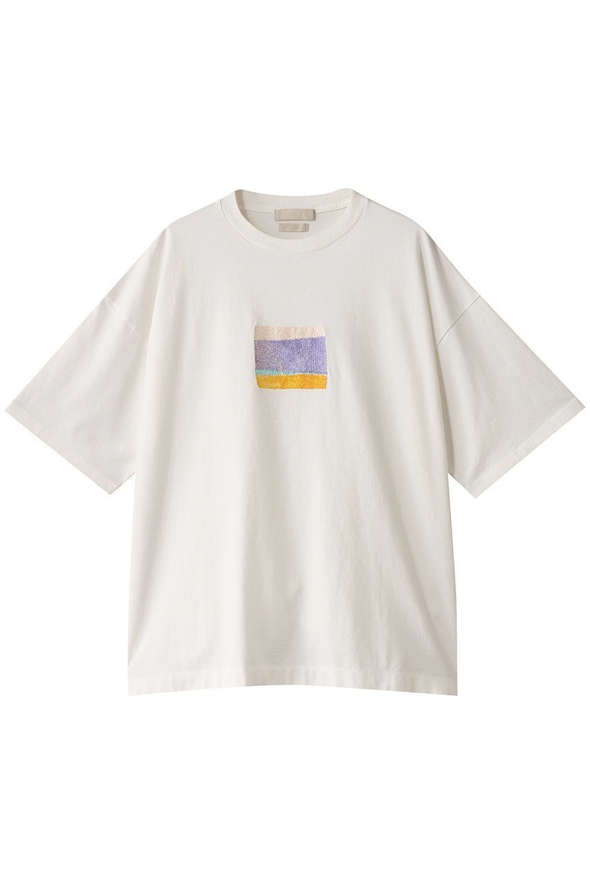 【ヨーク/YOKE】の【UNISEX】EMBROIDERY T-シャツ インテリア・キッズ・メンズ・レディースファッション・服の通販 founy(ファニー) 　ファッション　Fashion　レディースファッション　Fashion for Women　トップス・カットソー　Cut & Sew Tops　シャツ・ブラウス・オフィスカジュアル　Elegant Blouses & Button-Ups　ロングTシャツ・Tシャツ　Longline T-Shirts & Tees　カットソー・ベーシックTシャツ　Cut-and-Sewn Tops / Stretch Tees & Basics　ユニセックス　Unisex, Genderless　インド　Indian Textile　ショート　Short, Short Length　スリーブ　Sleeve, Long Sleeve / Short Sleeve　フロント　Front, Front Design　ランダム　Random, Irregular　定番　Standard, Basic Item　ホワイト|ID: prp329100004917961 ipo3291000000036885009