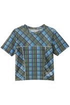 【メゾンスペシャル/MAISON SPECIAL】のPanel Plaid T-shirt/パネルチェックTシャツ 人気、トレンドファッション・服の通販 founy(ファニー) ファッション Fashion レディースファッション Fashion for Women トップス・カットソー Cut & Sew Tops シャツ・ブラウス・オフィスカジュアル Elegant Blouses & Button-Ups ロングTシャツ・Tシャツ Longline T-Shirts & Tees カットソー・ベーシックTシャツ Cut-and-Sewn Tops / Stretch Tees & Basics インナー Innerwear コンパクト Compact, Small Size ショート Short, Short Length シンプル Simple, Minimal スリーブ Sleeve, Long Sleeve / Short Sleeve チェック Check, Plaid, Tartan トレンド Trend, Trending Now フィット Fit, Slim Fit おすすめ Recommended / Our Picks thumbnail BLU(ブルー)|ID: prp329100004917963 ipo3291000000036885086